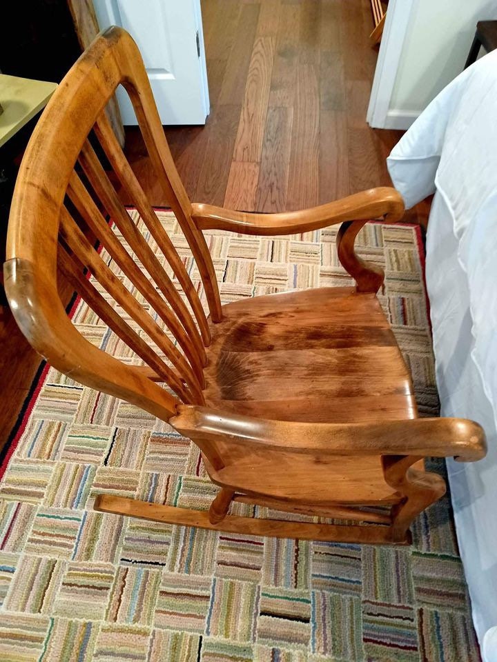 Vintage Maple Rocking Chair Rocker Cool Furniture from Lover Antiques
