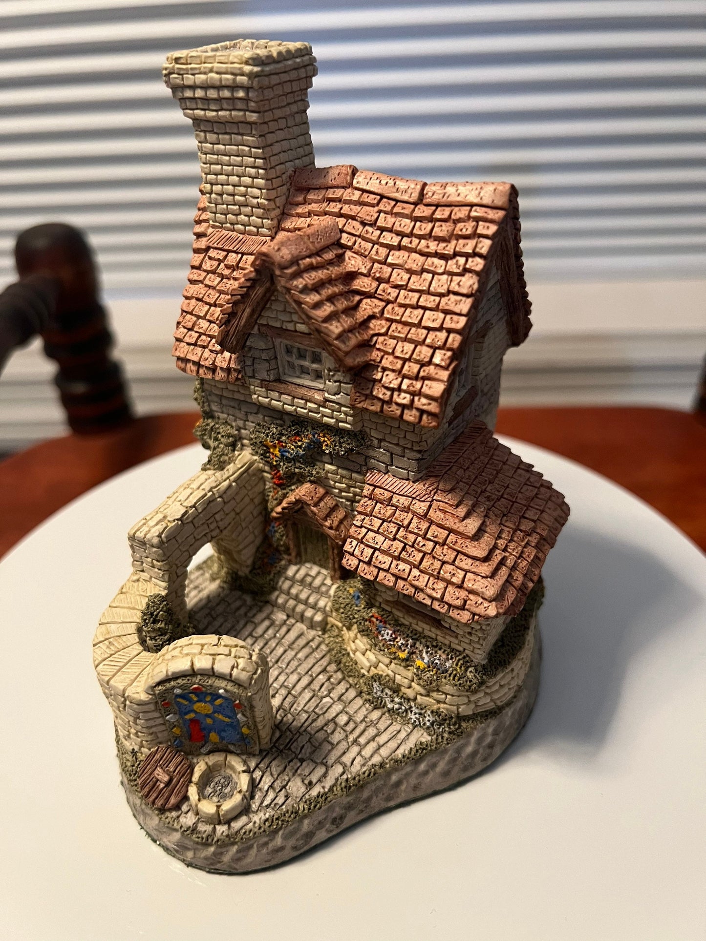 Vintage St. Anne’s Well July British Traditions Cottage by David Winter Cottages handmade hand painted Great Britain figurines England