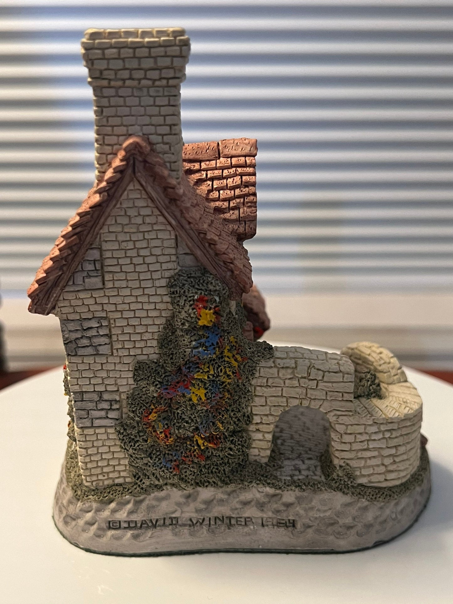Vintage St. Anne’s Well July British Traditions Cottage by David Winter Cottages handmade hand painted Great Britain figurines England