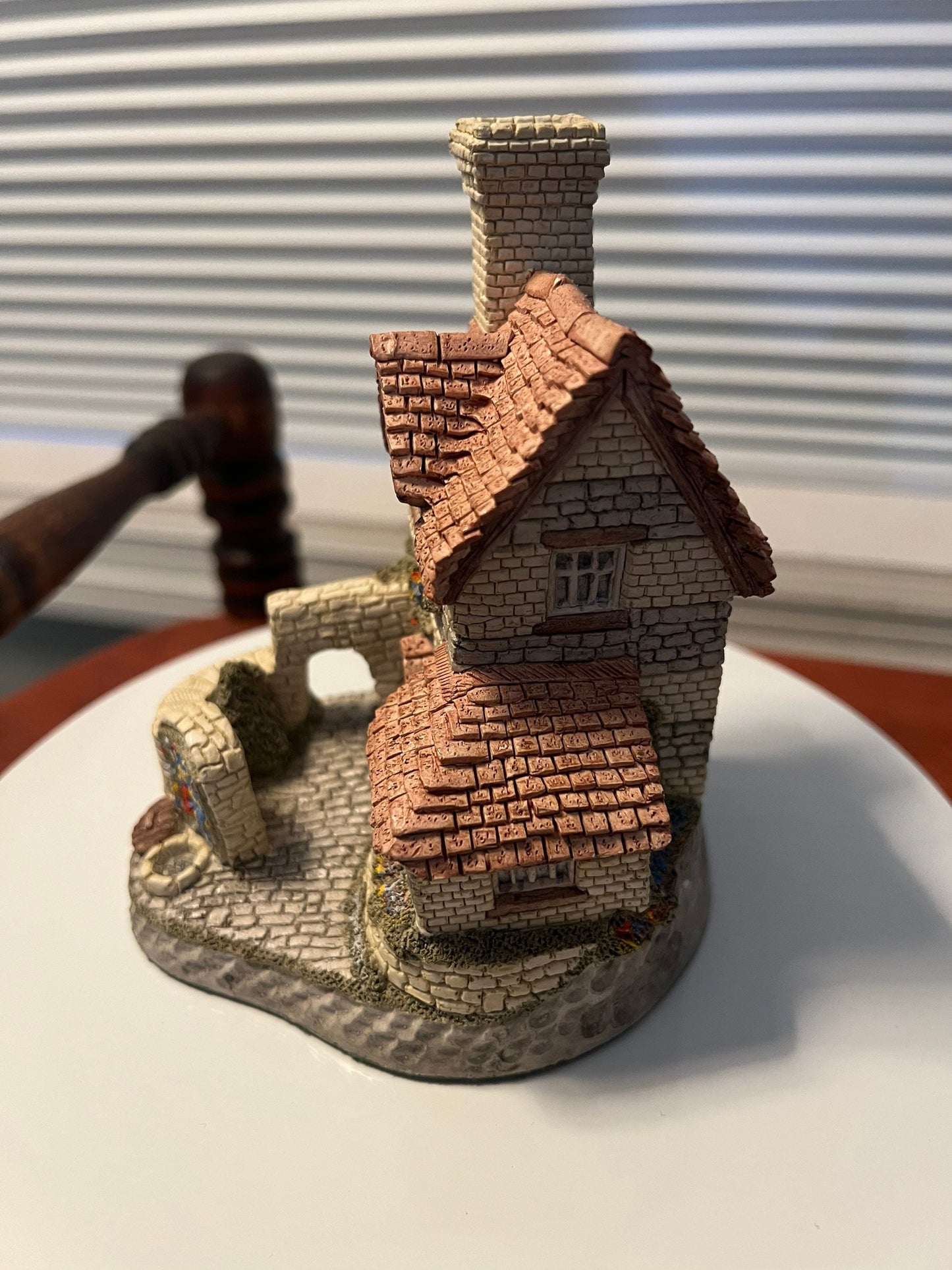 Vintage St. Anne’s Well July British Traditions Cottage by David Winter Cottages handmade hand painted Great Britain figurines England