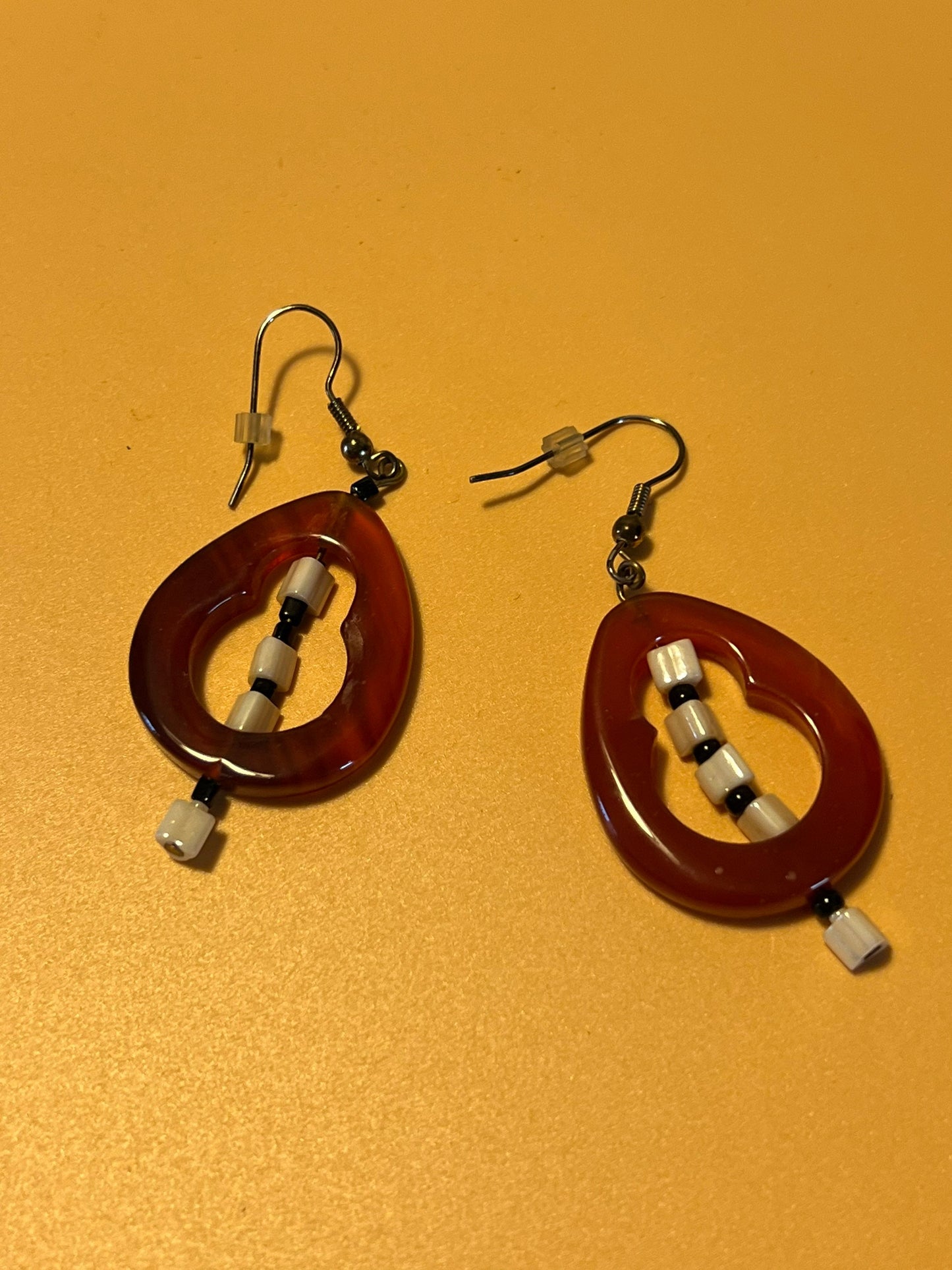 Vintage Lucite Art Earrings
