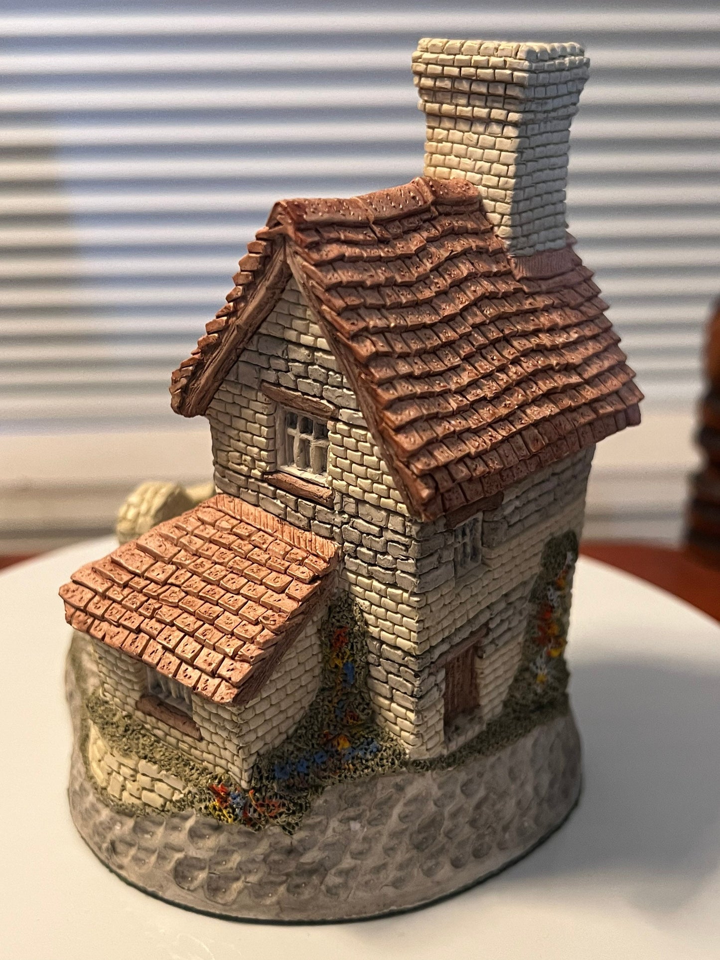 Vintage St. Anne’s Well July British Traditions Cottage by David Winter Cottages handmade hand painted Great Britain figurines England