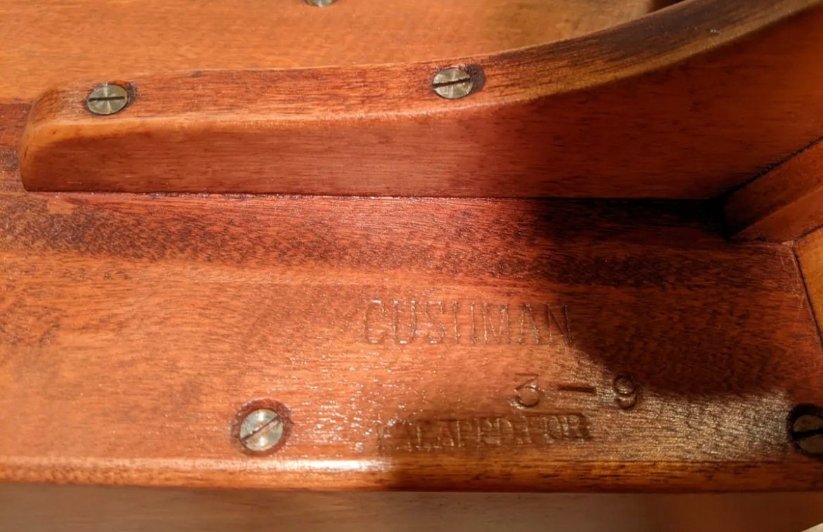 Cushman Colonial Creations Tongs Magazine Rack No. 3-9 Truly Rare Historic Lake house home decor