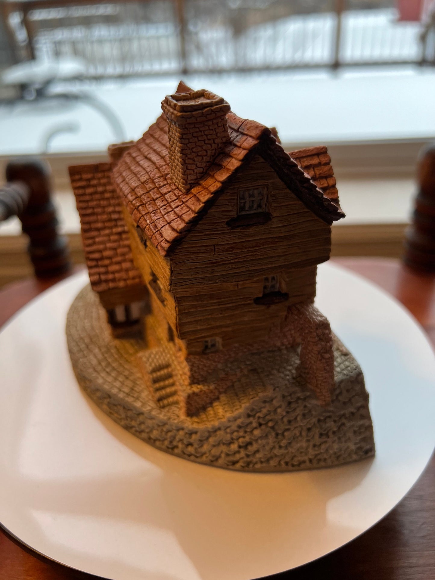Vintage David Winter Market Street Cottage 1980 handmade cottage hand painted Great Britain figurines David Hine cottages
