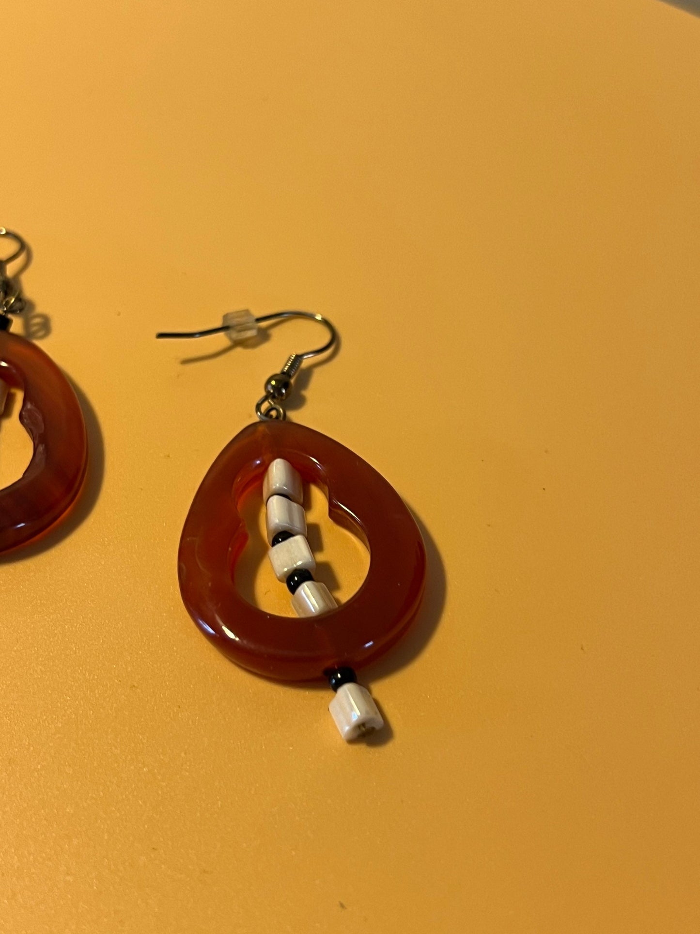 Vintage Lucite Art Earrings