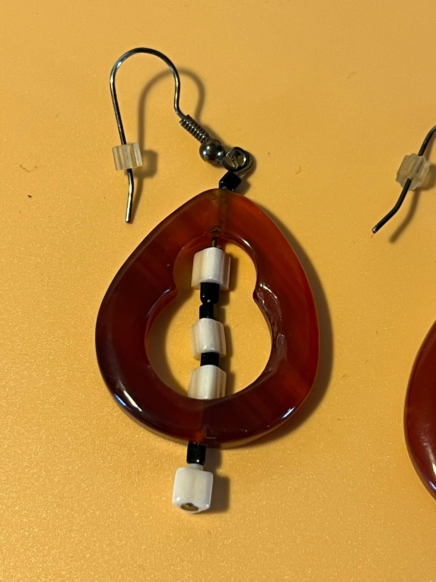 Vintage Lucite Art Earrings