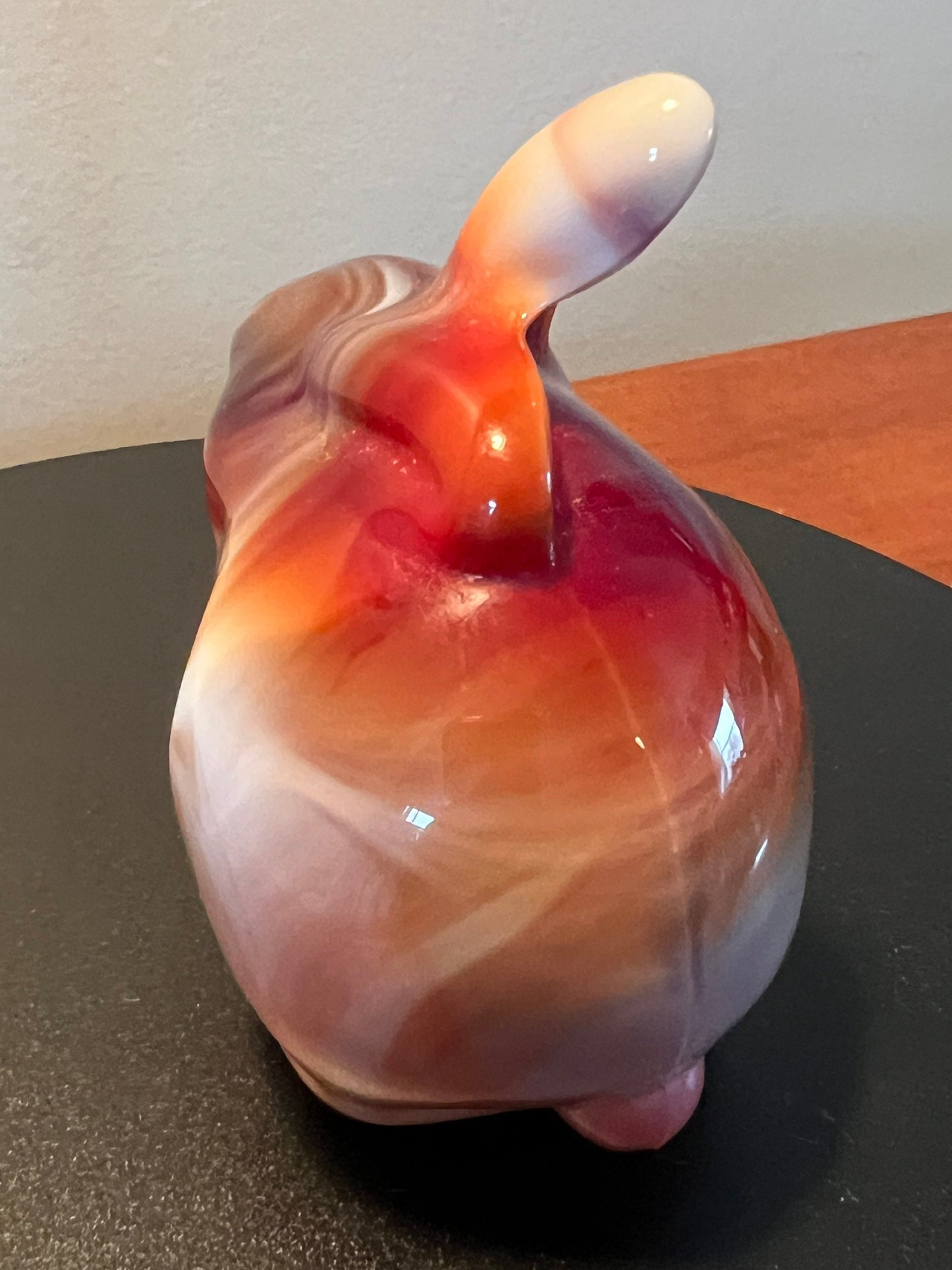 Vintage Fenton Ruby Red Slag Glass Rabbit Bunny Special Order for Levay 1984 Satin Glass Art Lover Antiques and Vintage
