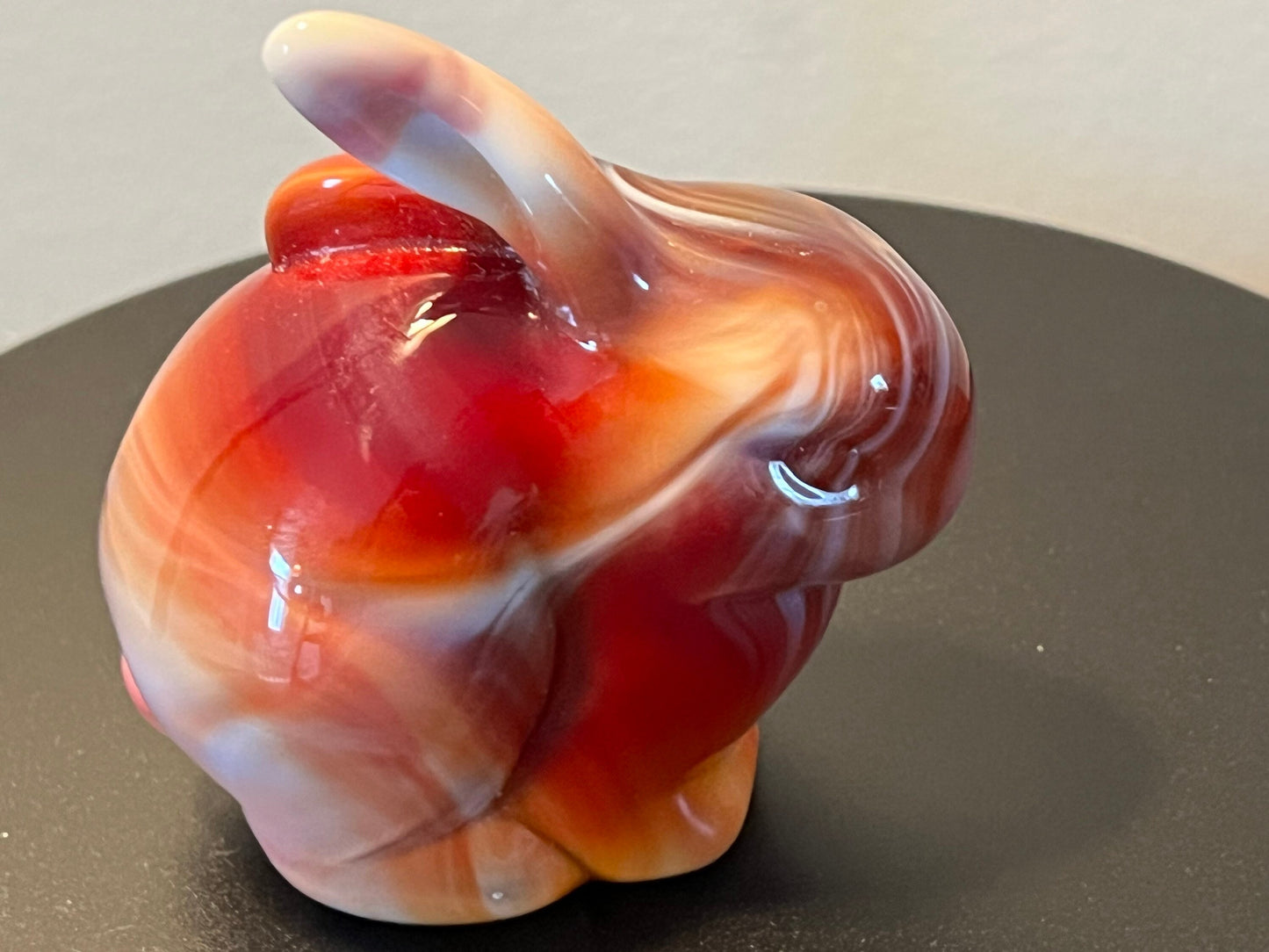 Vintage Fenton Ruby Red Slag Glass Rabbit Bunny Special Order for Levay 1984 Satin Glass Art Lover Antiques and Vintage