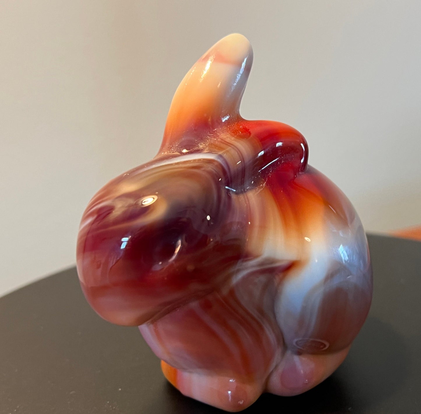 Vintage Fenton Ruby Red Slag Glass Rabbit Bunny Special Order for Levay 1984 Satin Glass Art Lover Antiques and Vintage