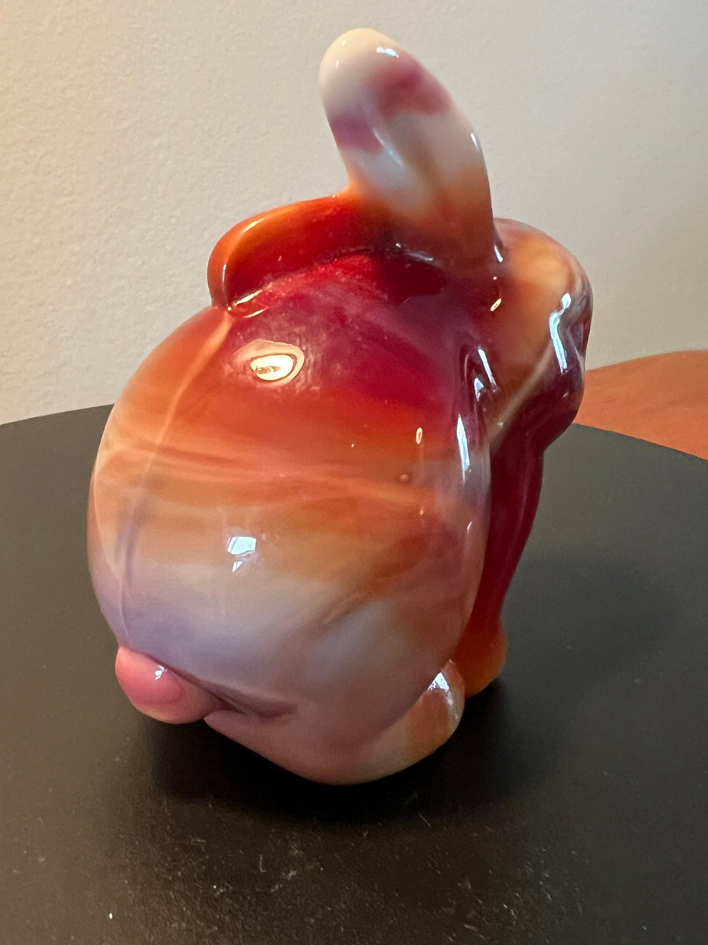 Vintage Fenton Ruby Red Slag Glass Rabbit Bunny Special Order for Levay 1984 Satin Glass Art Lover Antiques and Vintage