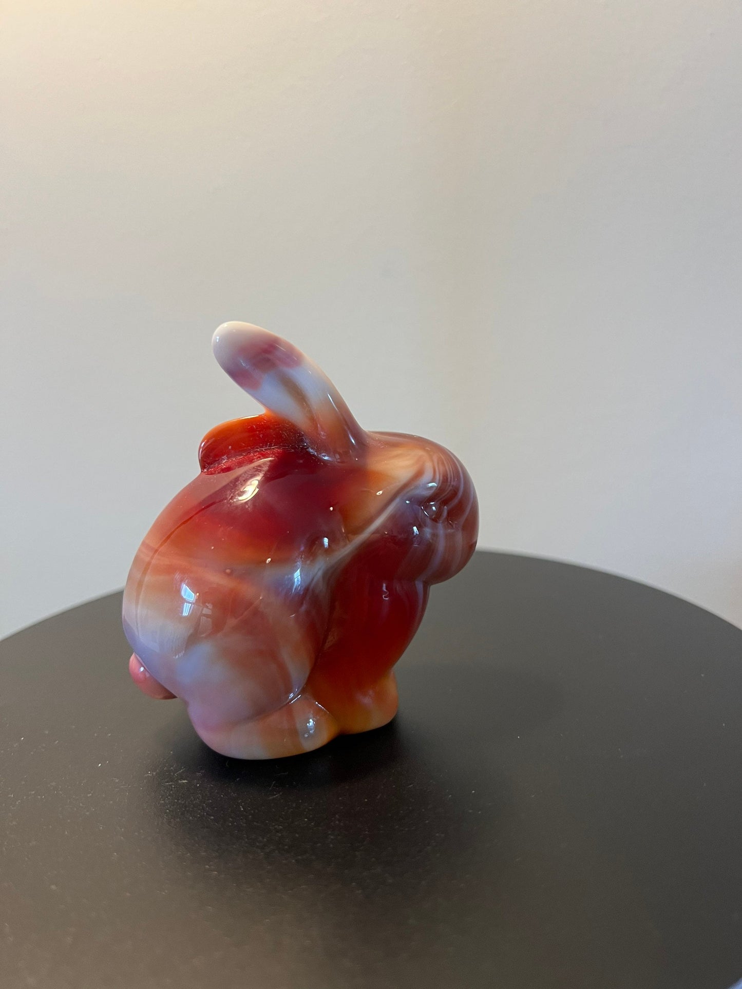 Vintage Fenton Ruby Red Slag Glass Rabbit Bunny Special Order for Levay 1984 Satin Glass Art Lover Antiques and Vintage