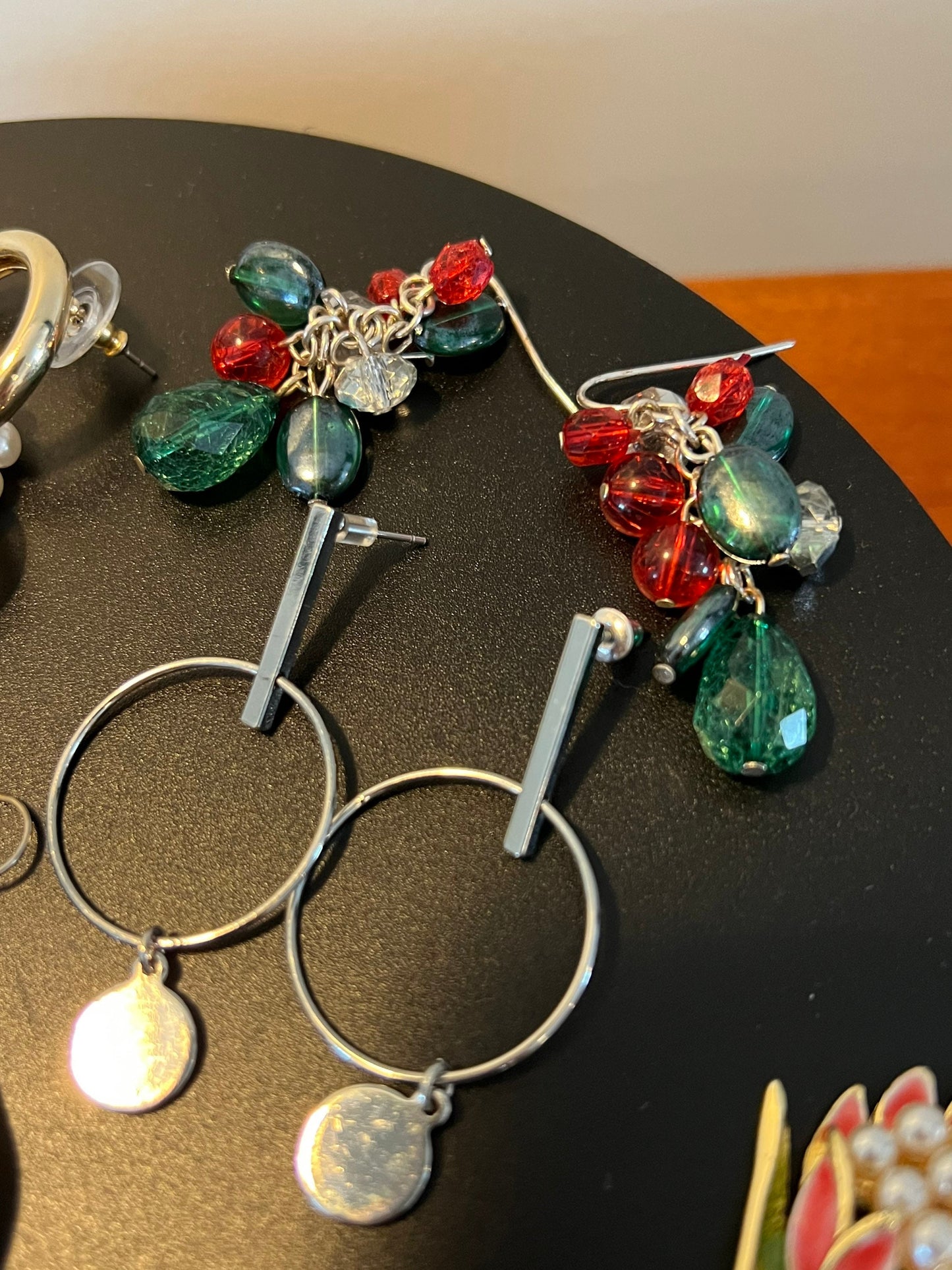 Vintage Earrings Collection of 6 and Brooch Jewelry earring brooches Lover Antiques