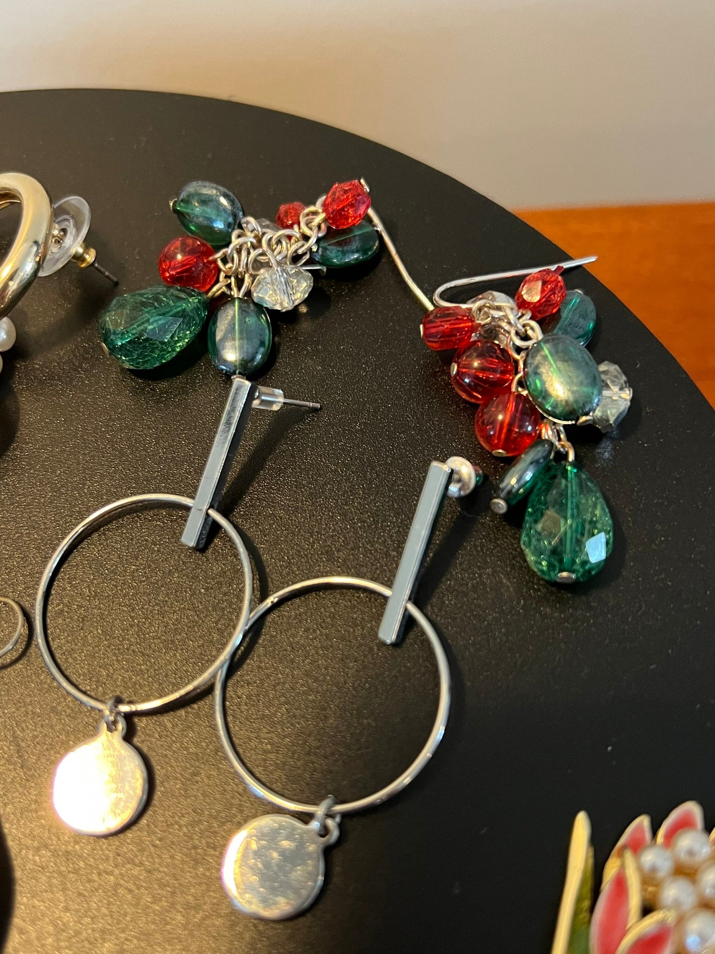 Vintage Earrings Collection of 6 and Brooch Jewelry earring brooches Lover Antiques
