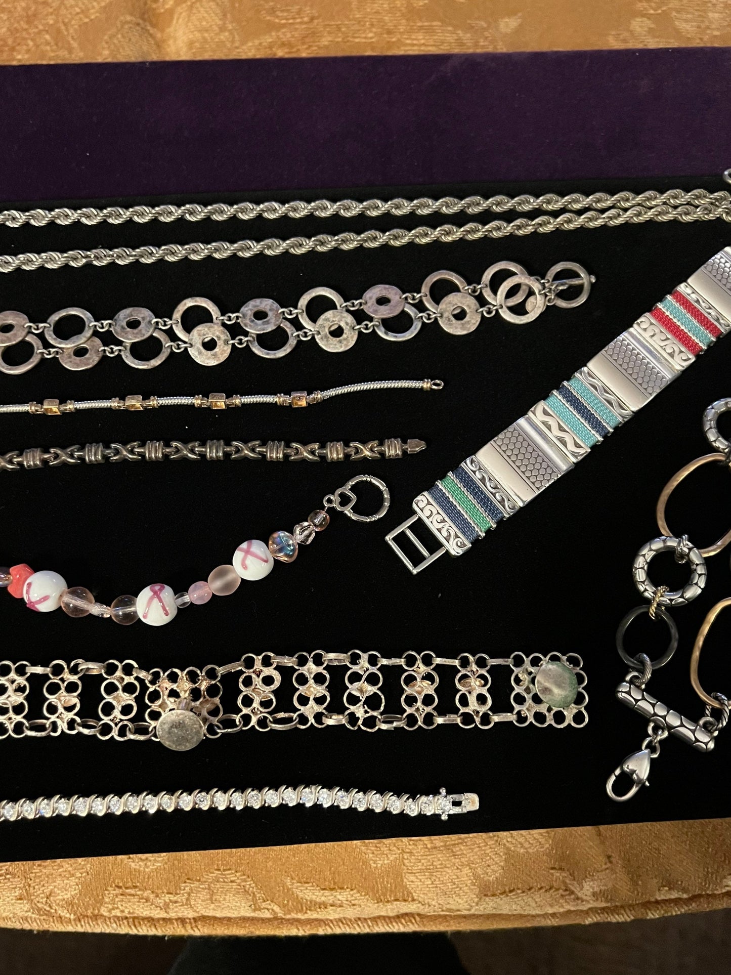 Vintage Jewelry Lot Necklaces Bracelets Jewelry Collection pieces Jewelry Lover Antiques necklace bracelet keychain