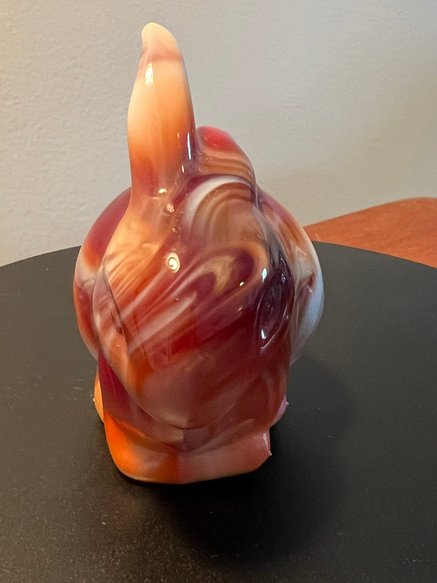 Vintage Fenton Ruby Red Slag Glass Rabbit Bunny Special Order for Levay 1984 Satin Glass Art Lover Antiques and Vintage