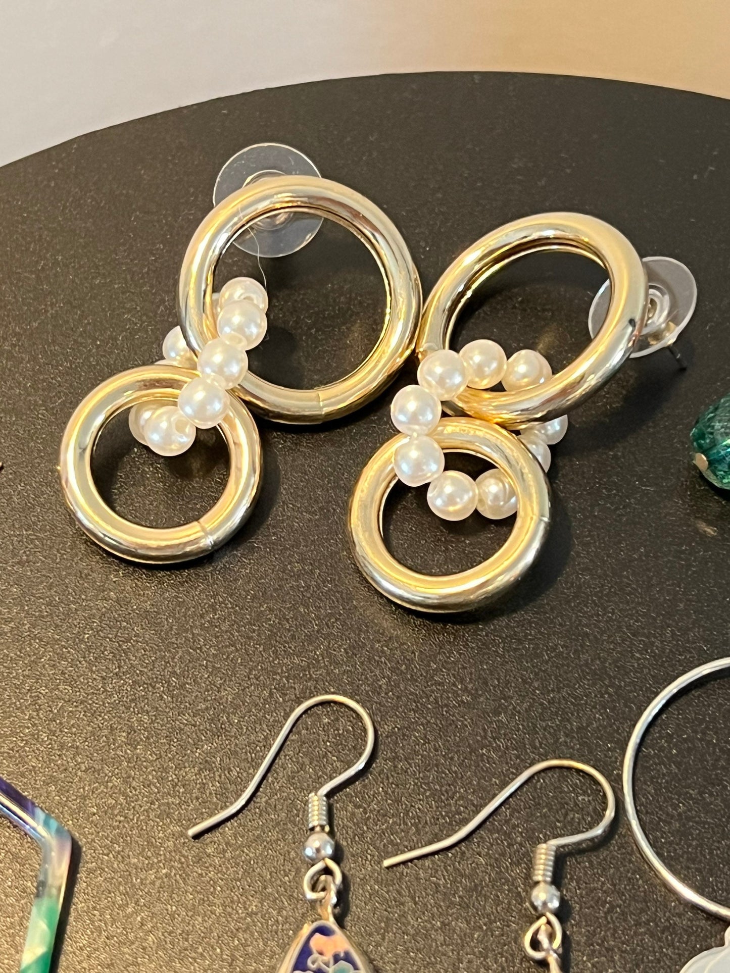 Vintage Earrings Collection of 6 and Brooch Jewelry earring brooches Lover Antiques