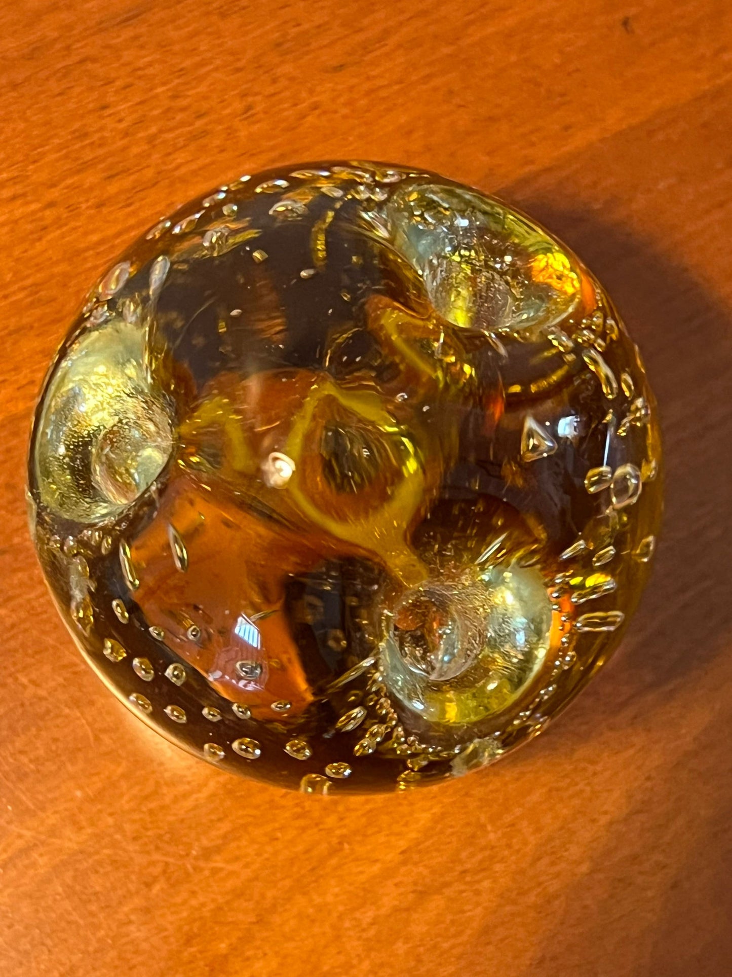 Vintage Amber Kanawha Owl Paperweight Glass Sculpture Art Glass Artwork Art Vintage Amber Kanawha Glass Art