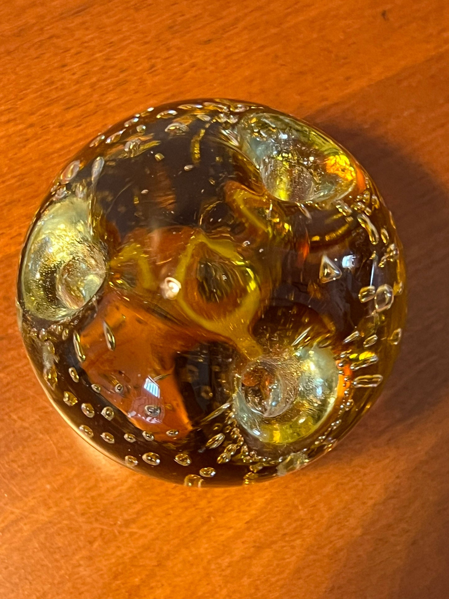 Vintage Amber Kanawha Owl Paperweight Glass Sculpture Art Glass Artwork Art Vintage Amber Kanawha Glass Art