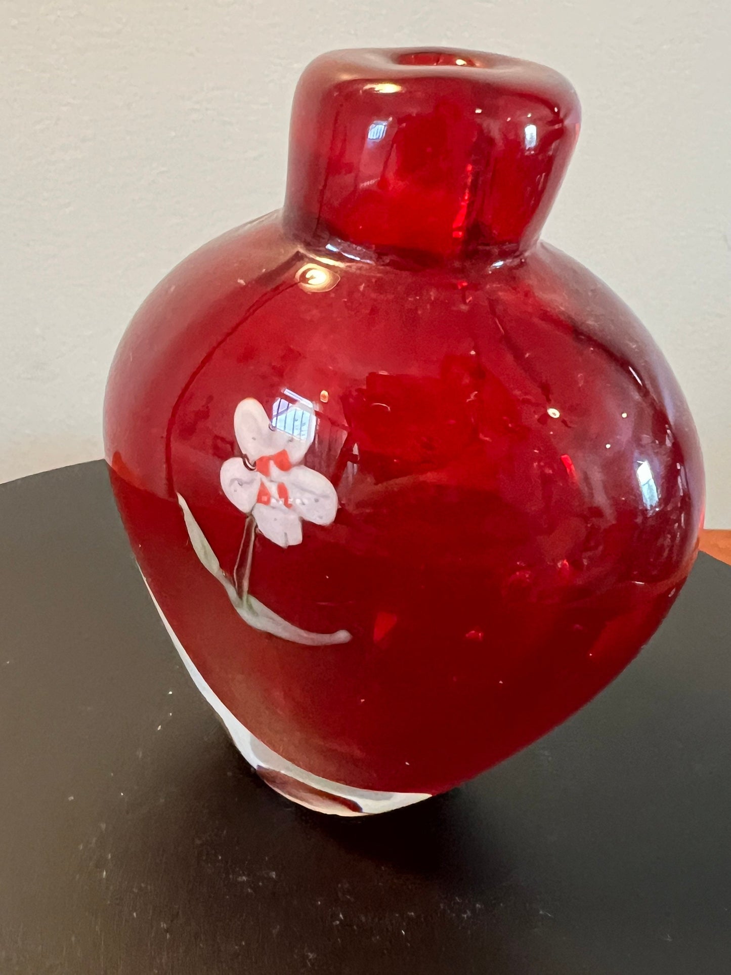 Vintage Italian Murano Millefiori art glass bottle hand blown glass art