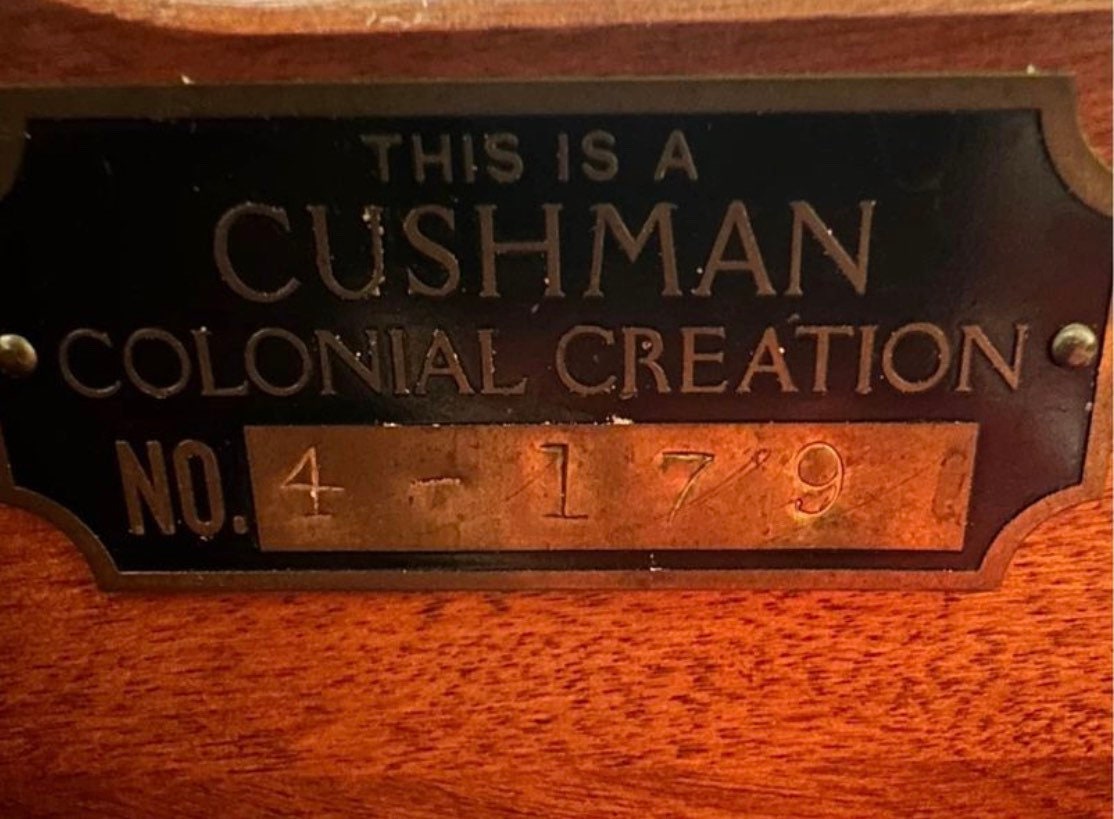 Cushman Colonial Creations Woodford Dresser Hutch No. 4-179, Vintage Furniture Mid Century Modern Server Buffet, Lover Antiques and Vintage