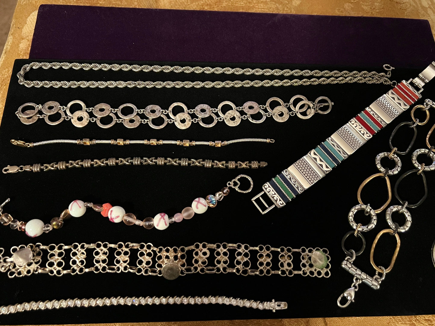 Vintage Jewelry Lot Necklaces Bracelets Jewelry Collection pieces Jewelry Lover Antiques necklace bracelet keychain