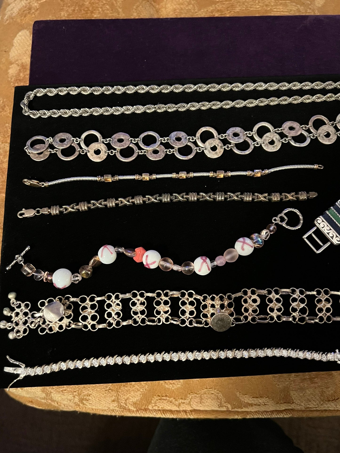 Vintage Jewelry Lot Necklaces Bracelets Jewelry Collection pieces Jewelry Lover Antiques necklace bracelet keychain