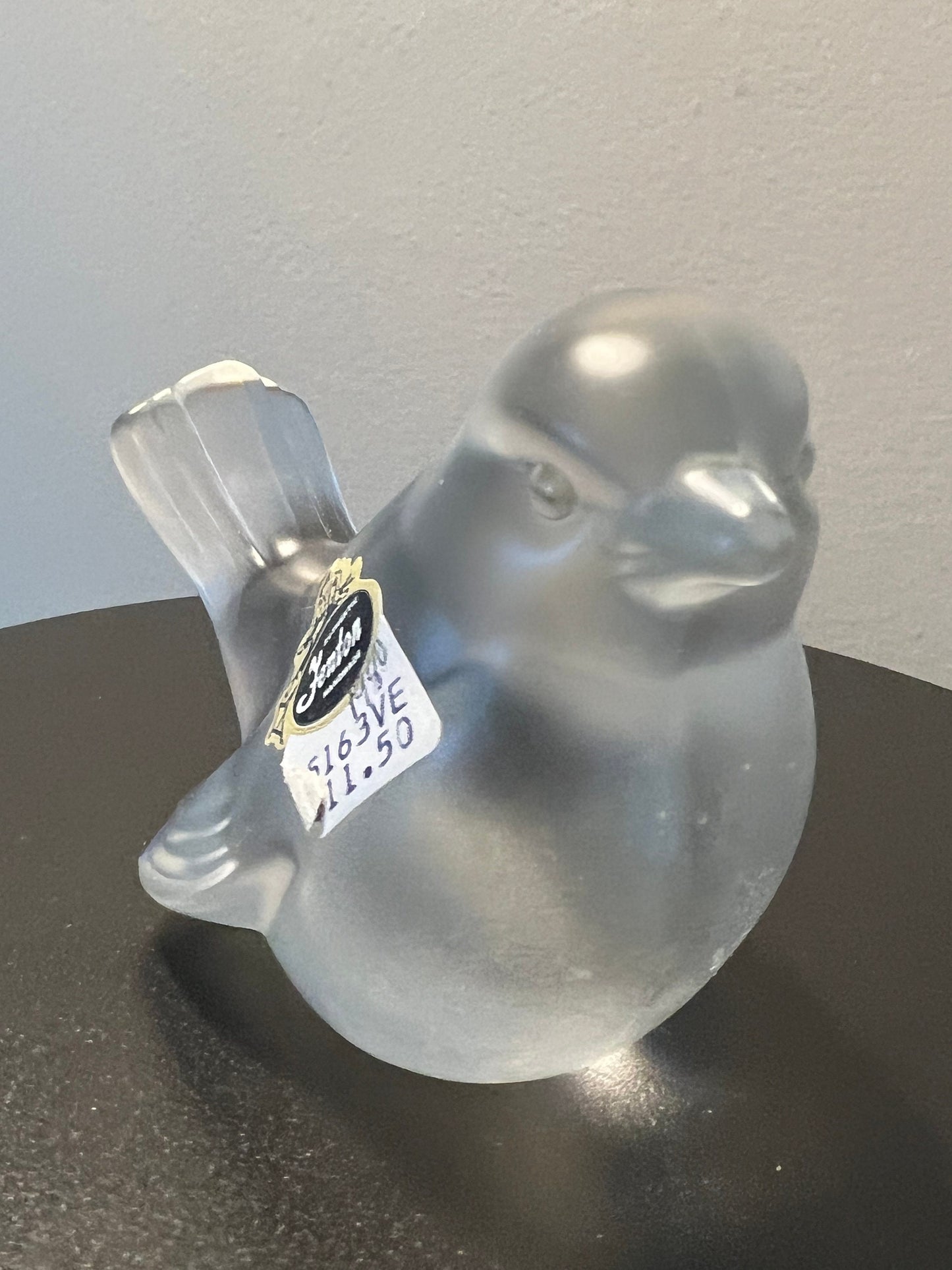 Vintage Fenton Frosted Bird Glass Art Animals Lover Antiques and Vintage
