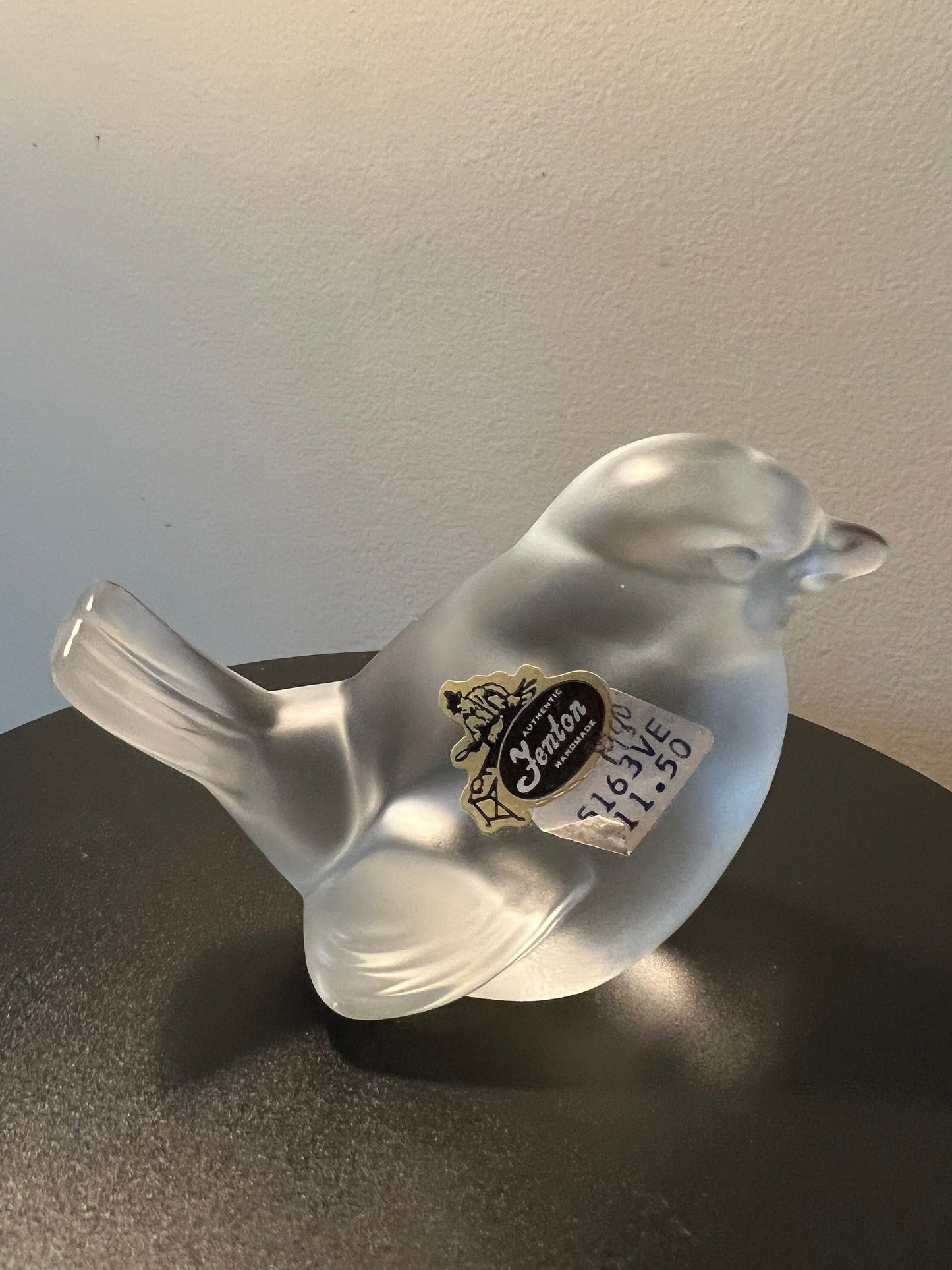 Vintage Fenton Frosted Bird Glass Art Animals Lover Antiques and Vintage
