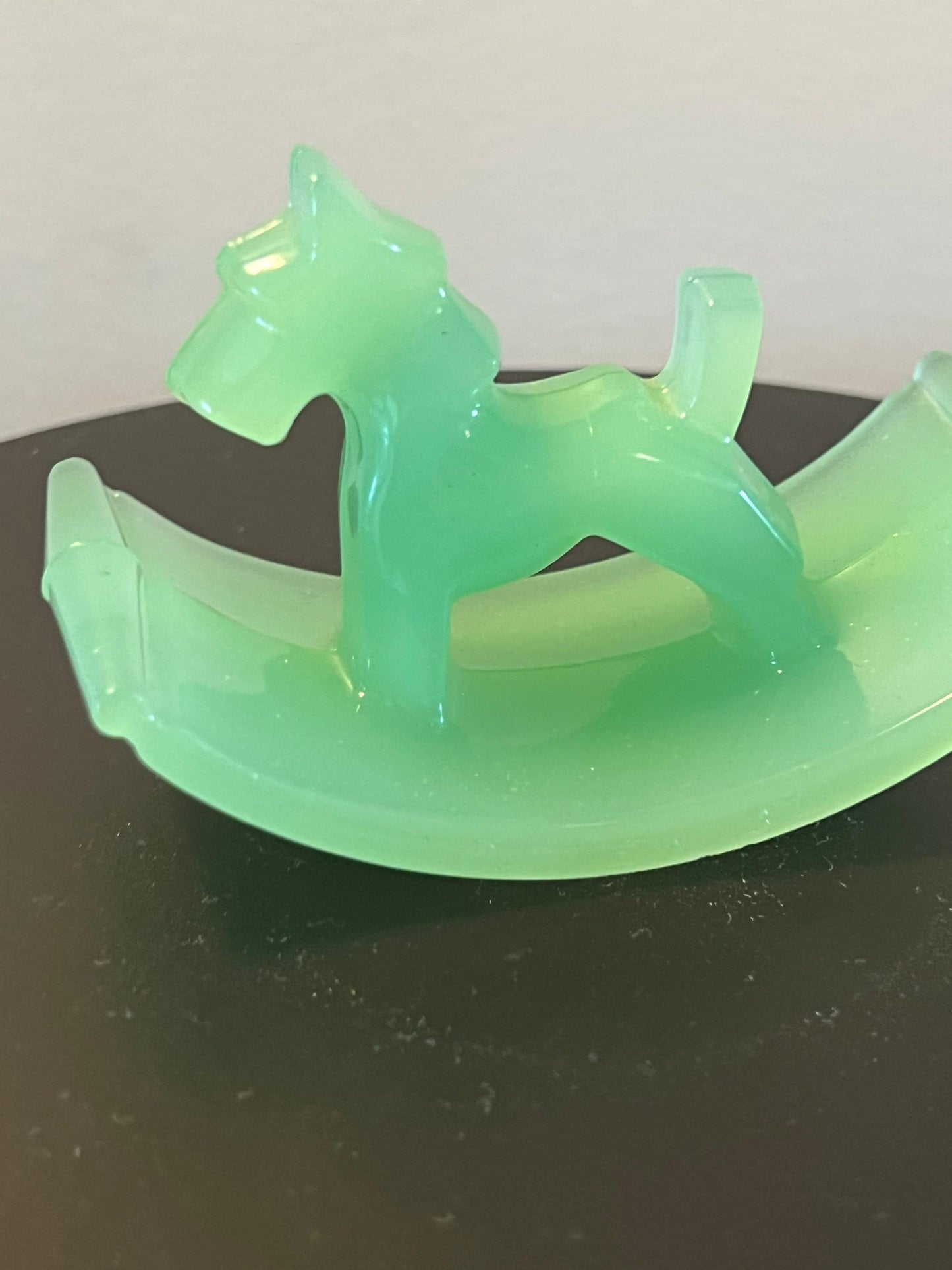 Vintage Jadeite Scottie Dog Ink Blotter by Houze Glass, Scottie Dog Green Blotter, Lover Antiques and Vintage