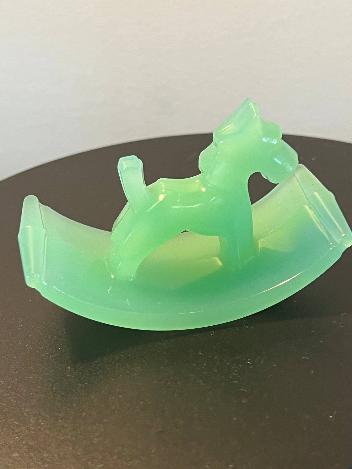 Vintage Jadeite Scottie Dog Ink Blotter by Houze Glass, Scottie Dog Green Blotter, Lover Antiques and Vintage
