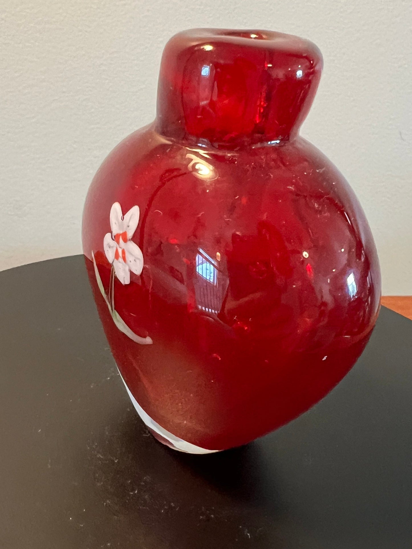 Vintage Italian Murano Millefiori art glass bottle hand blown glass art