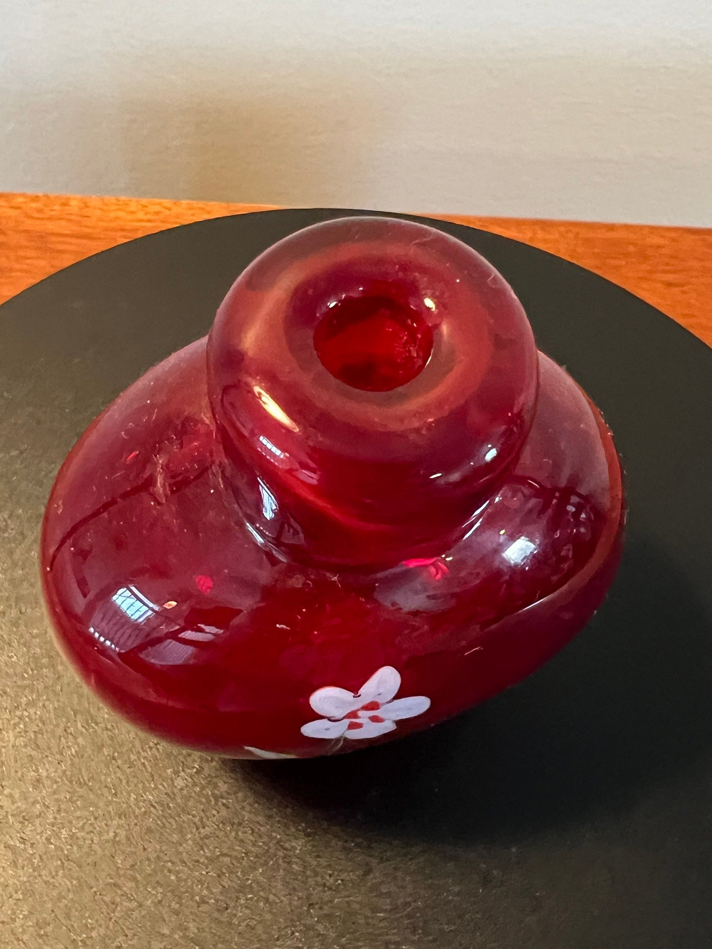 Vintage Italian Murano Millefiori art glass bottle hand blown glass art