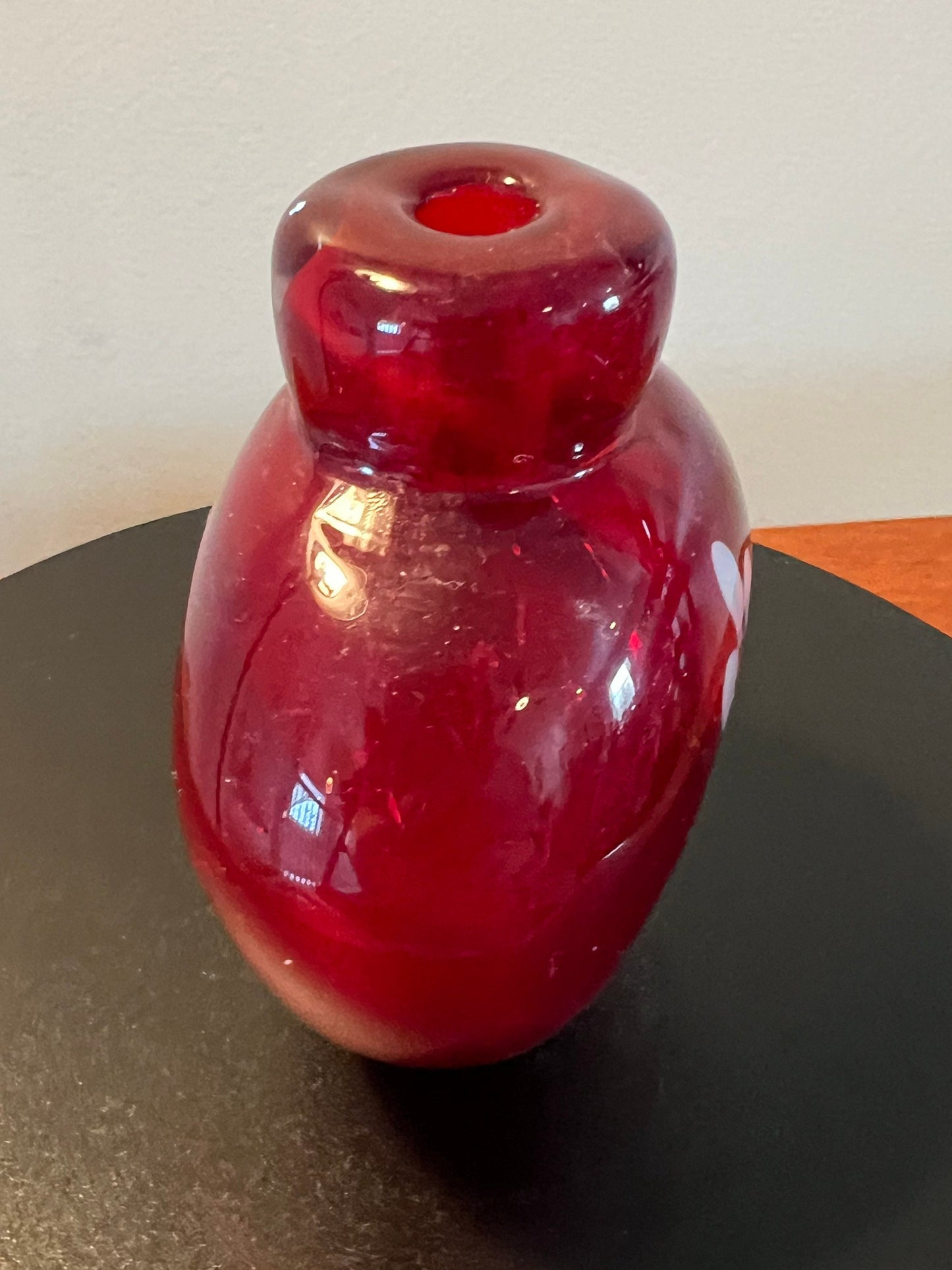 Vintage Italian Murano Millefiori art glass bottle hand blown glass art