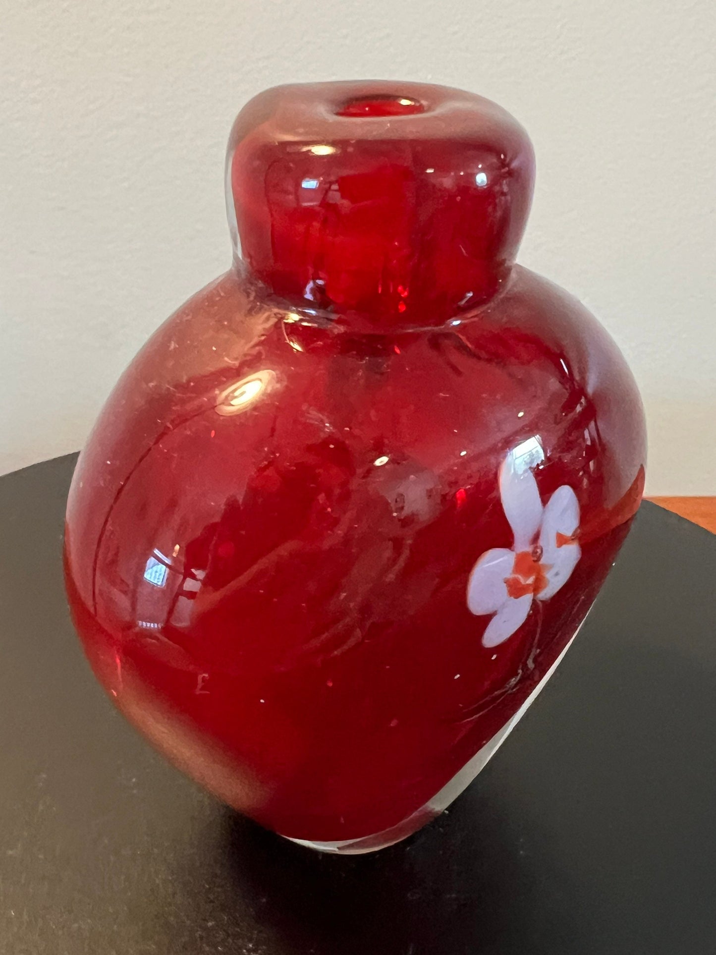 Vintage Italian Murano Millefiori art glass bottle hand blown glass art