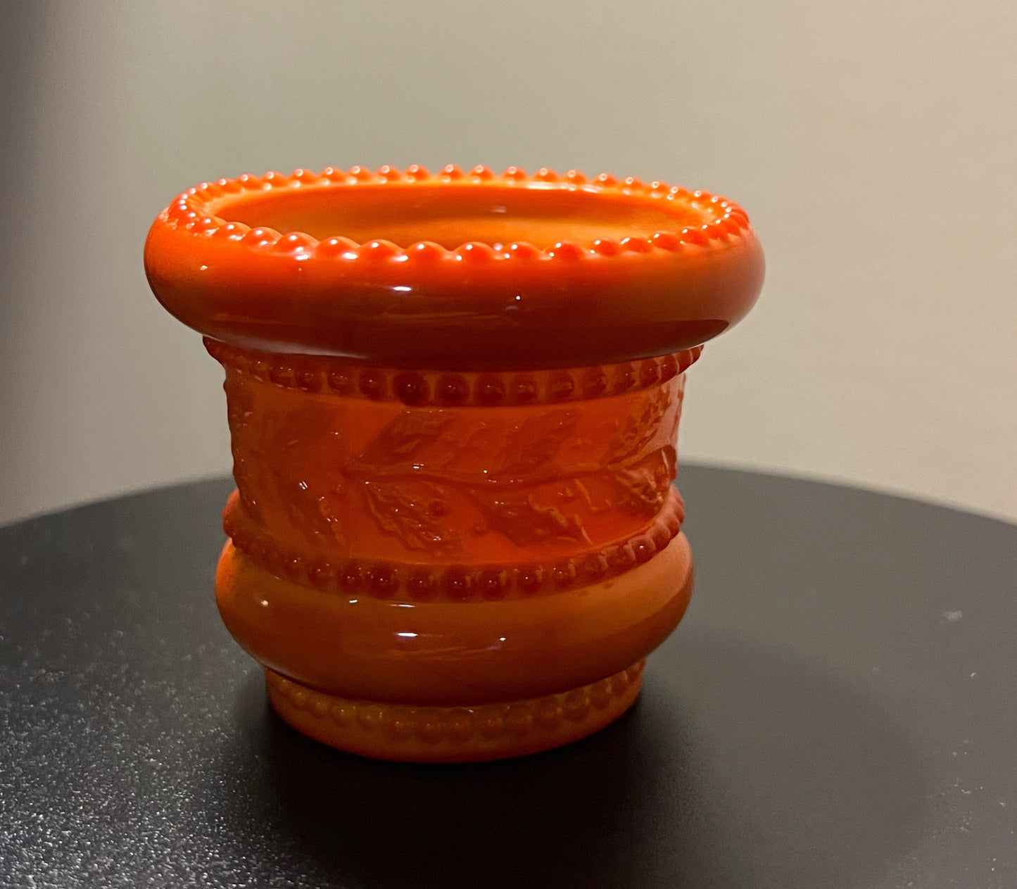 Vintage Red Orange Slag Glass Summit Art Glass Vase glows red orange with manganese Glass Art Treasures Lover Antiques and Vintage