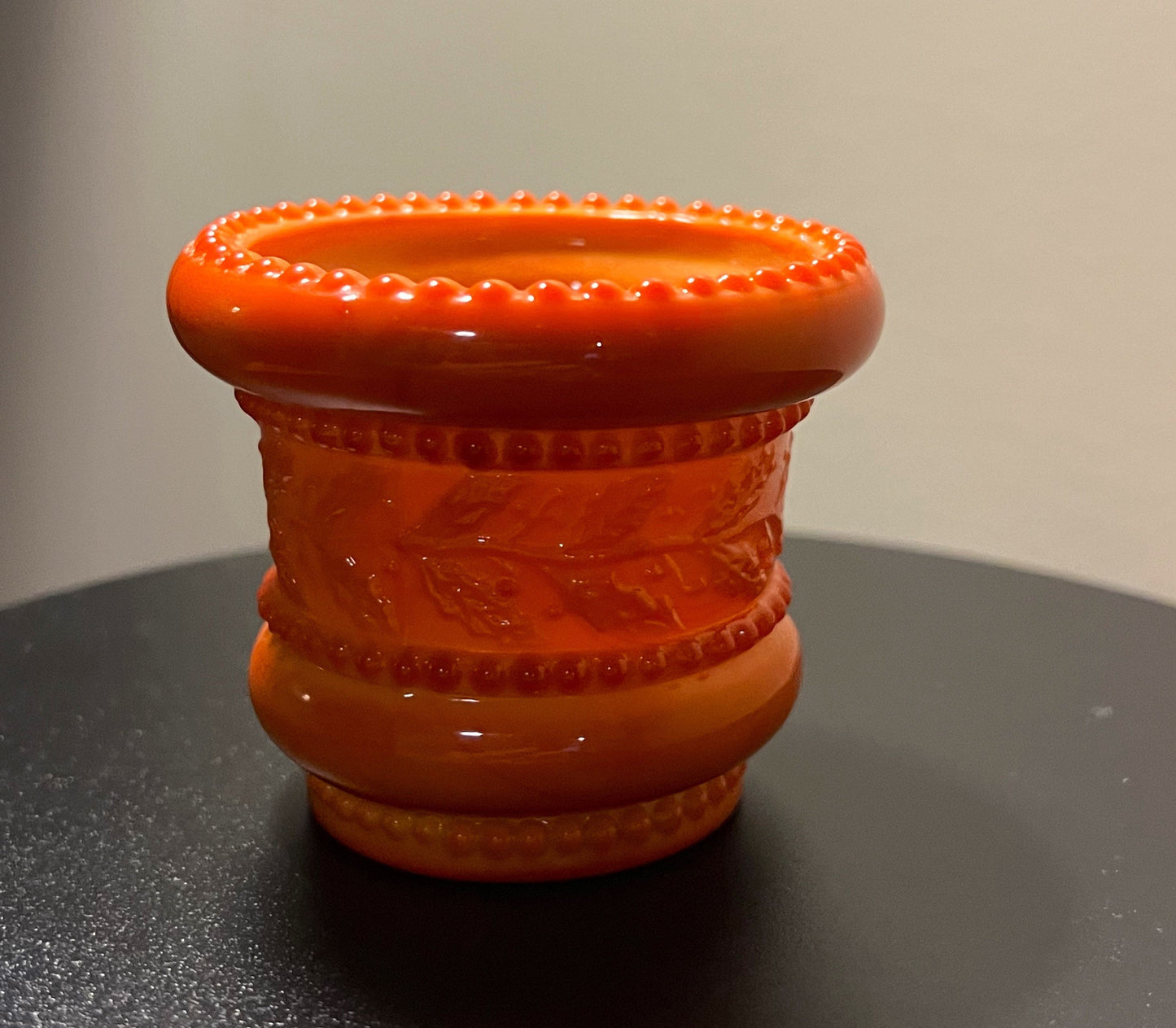 Vintage Red Orange Slag Glass Summit Art Glass Vase glows red orange with manganese Glass Art Treasures Lover Antiques and Vintage