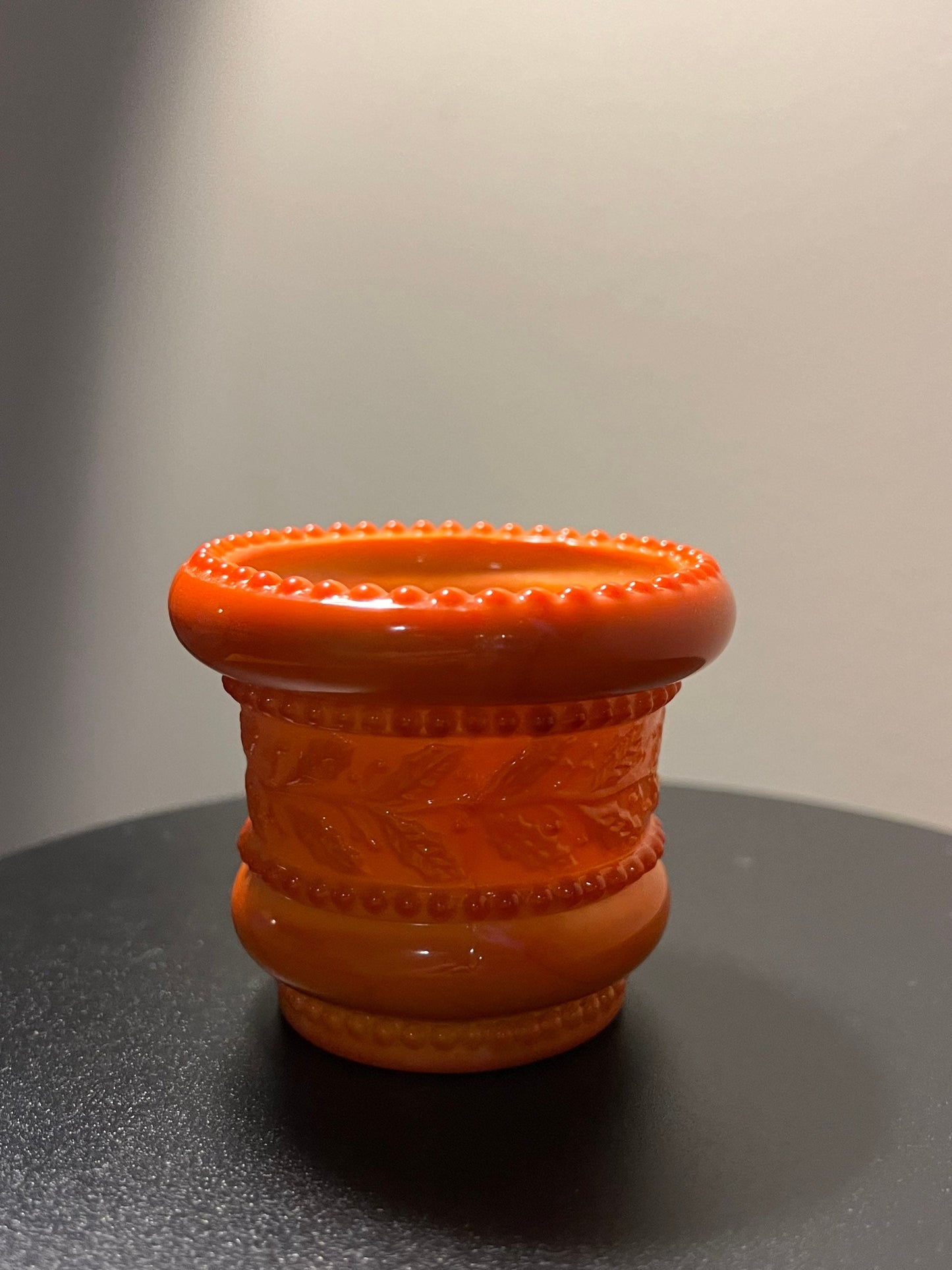 Vintage Red Orange Slag Glass Summit Art Glass Vase glows red orange with manganese Glass Art Treasures Lover Antiques and Vintage