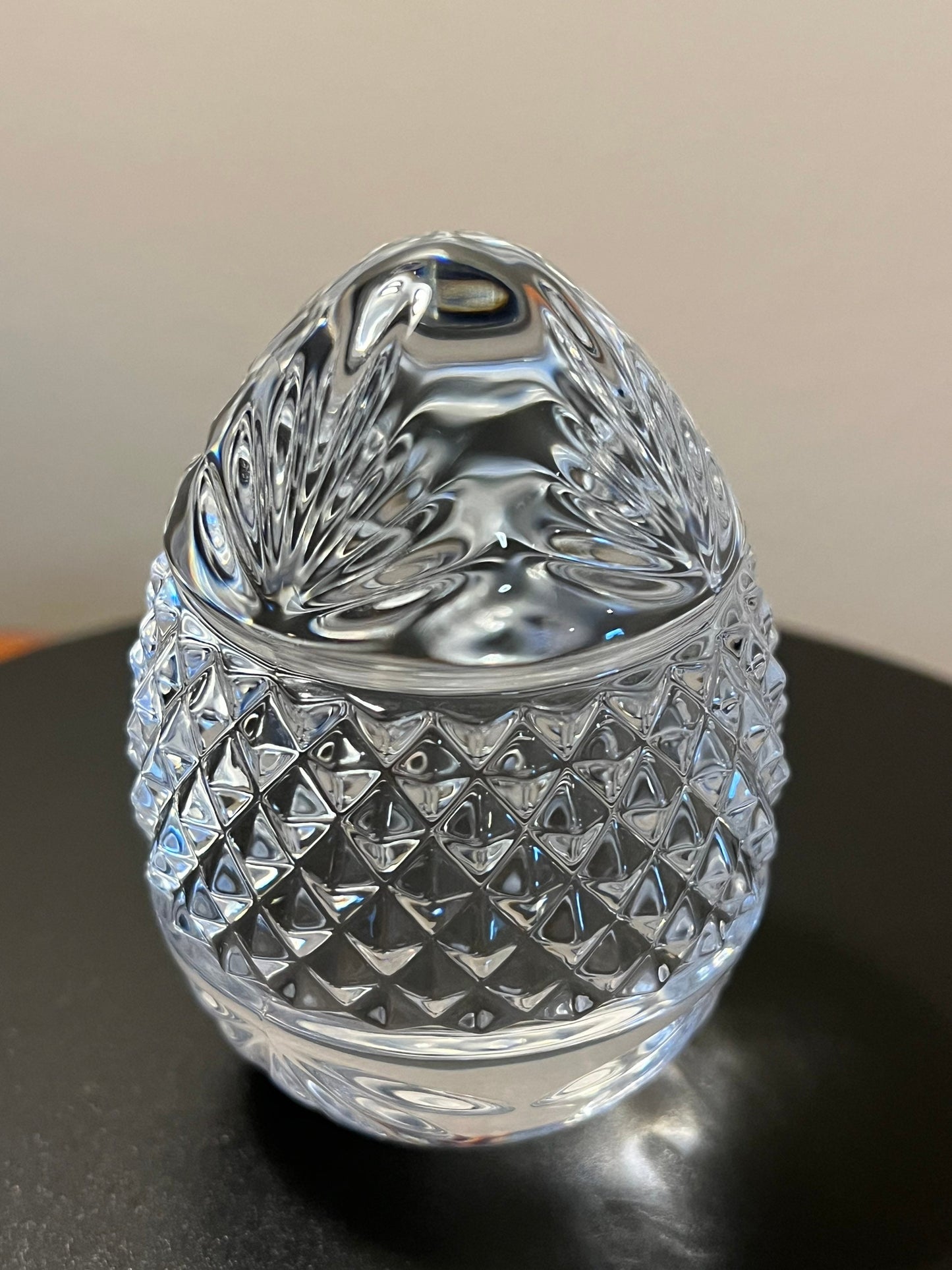 Vintage Egg Paperweight Crystal Cut Glass Art, Made in France, Perfect Gift, French Paperweight, Lover Antiques & Vintage