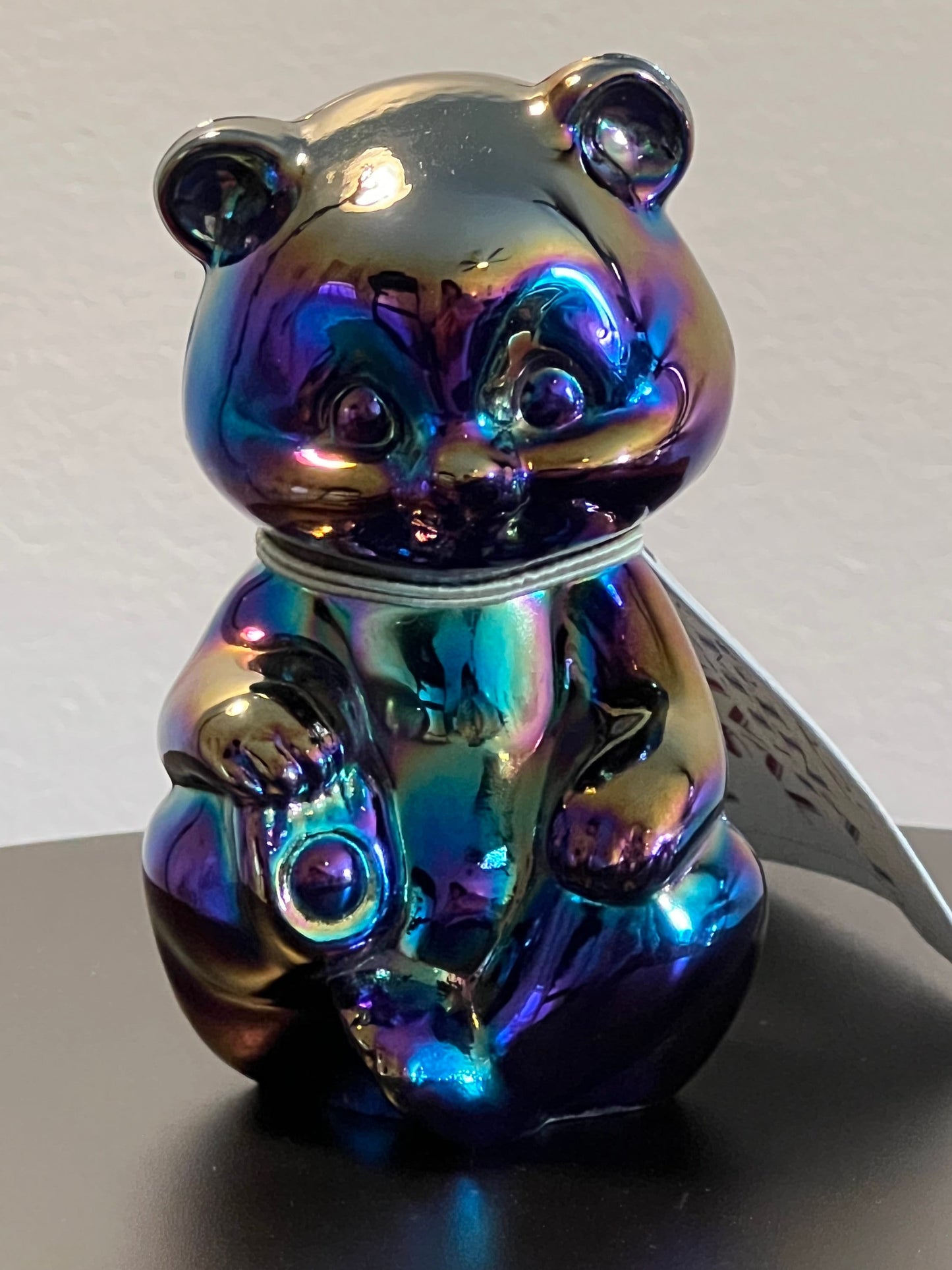 Vintage Fenton Iridescent Red Carnival Glass Bear Cub Animal Glass Art Lover Antiques and Vintage
