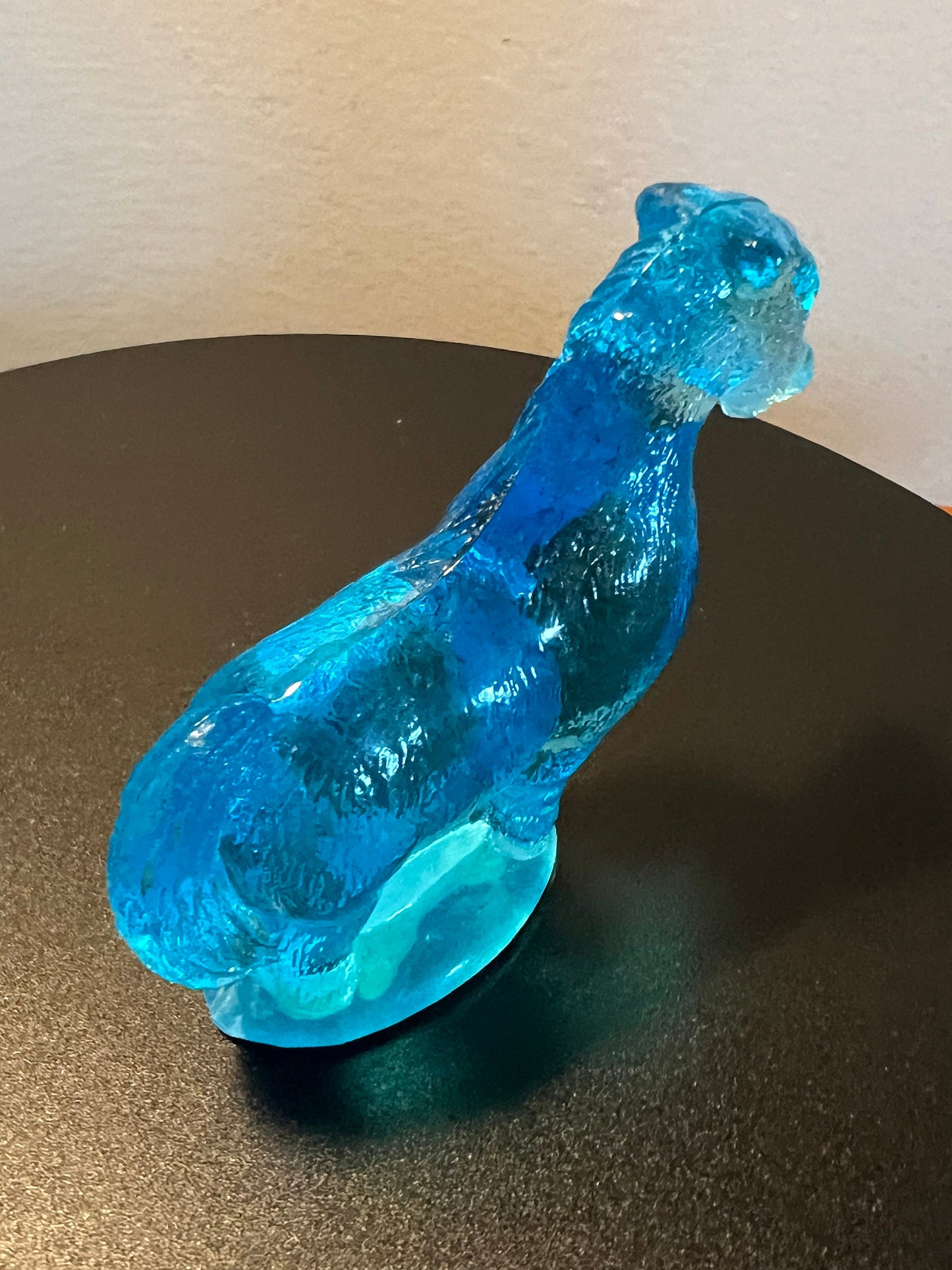 Vintage Blue Glass Horse Figurine by Summit Art Glass Company Hand Pressed in the USA Horses Lover Antiques and Vintage