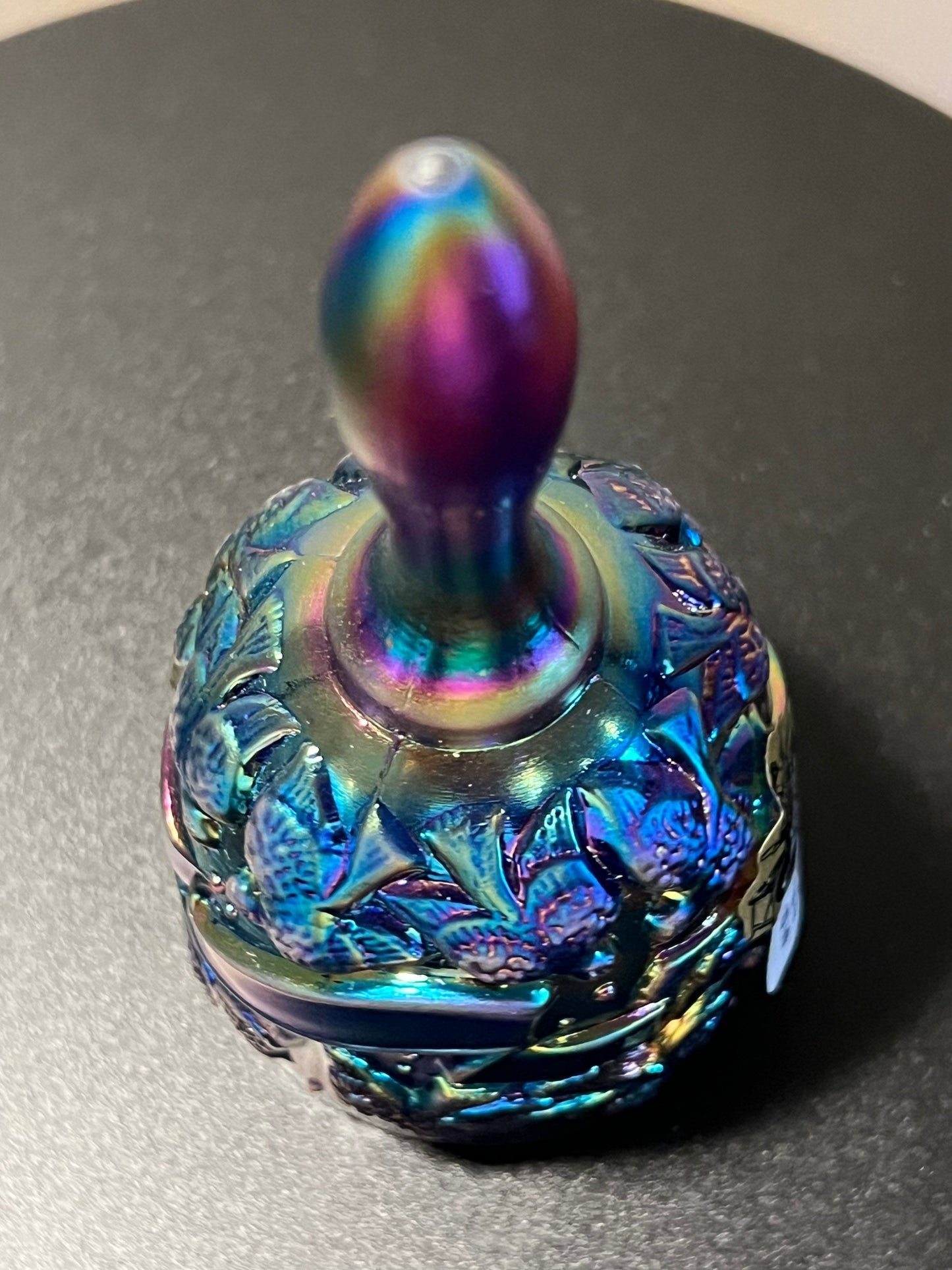 Vintage Fenton Iridescent Red Carnival Glass Bell Glass Art Lover Antiques and Vintage