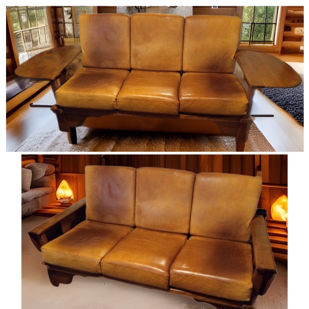 Cushman Colonial Creations Old Bennington Settle No. 5-95-3 Couch Sette Sofa Mid Century Modern Herman de Vries Lover Antiques and Vintage
