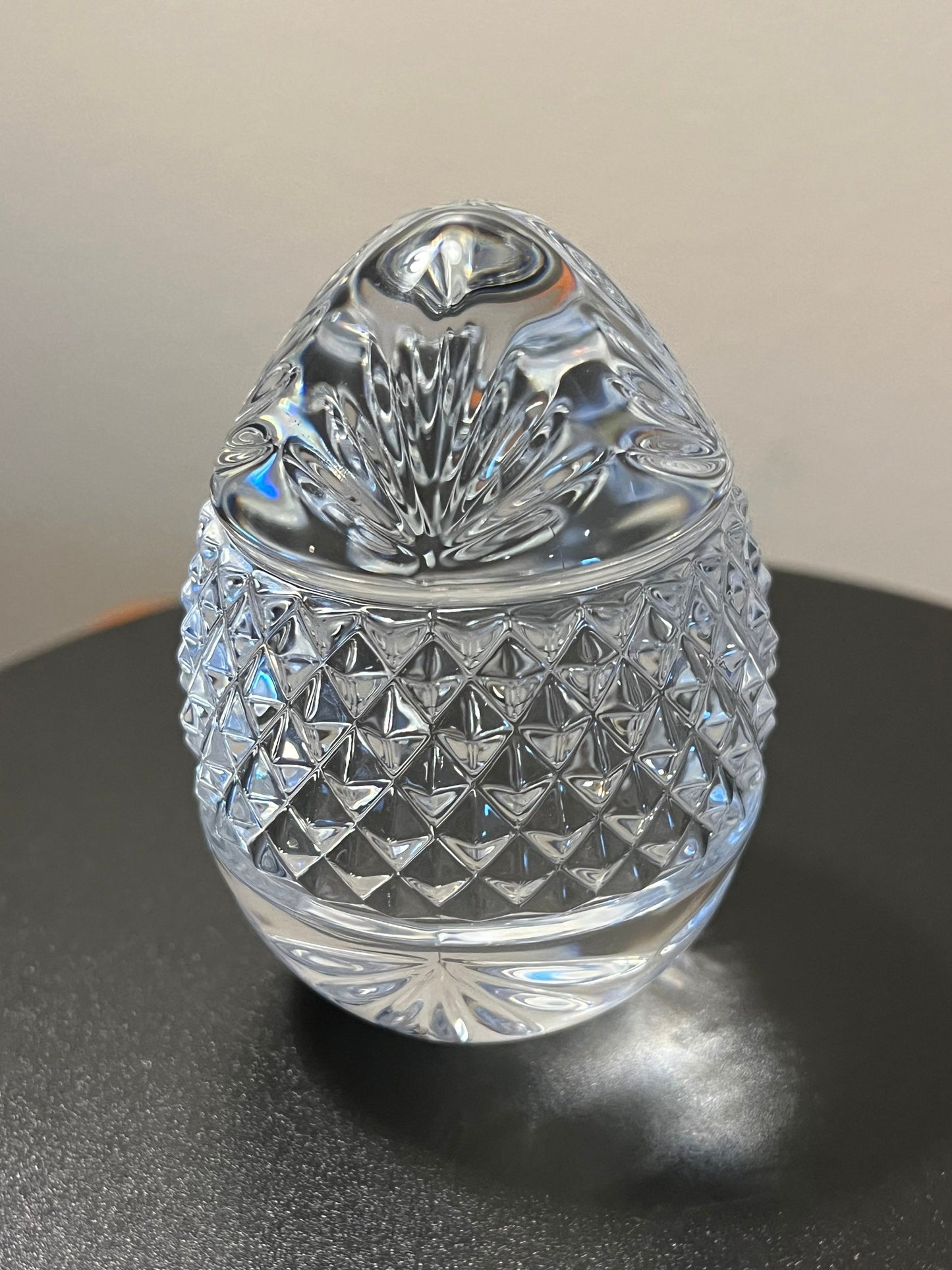 Vintage Egg Paperweight Crystal Cut Glass Art, Made in France, Perfect Gift, French Paperweight, Lover Antiques & Vintage