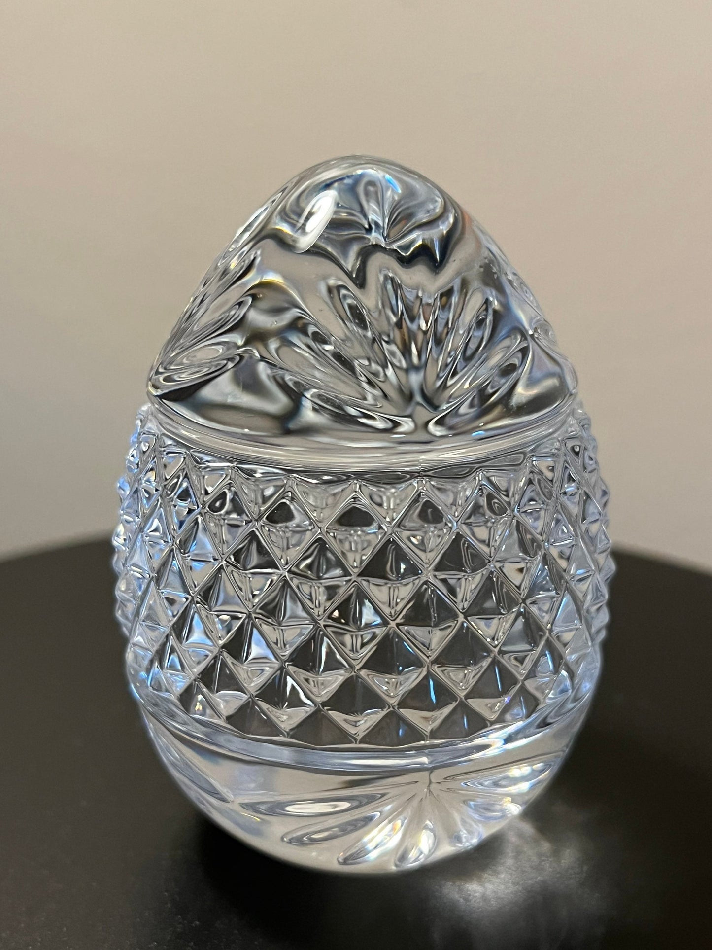 Vintage Egg Paperweight Crystal Cut Glass Art, Made in France, Perfect Gift, French Paperweight, Lover Antiques & Vintage