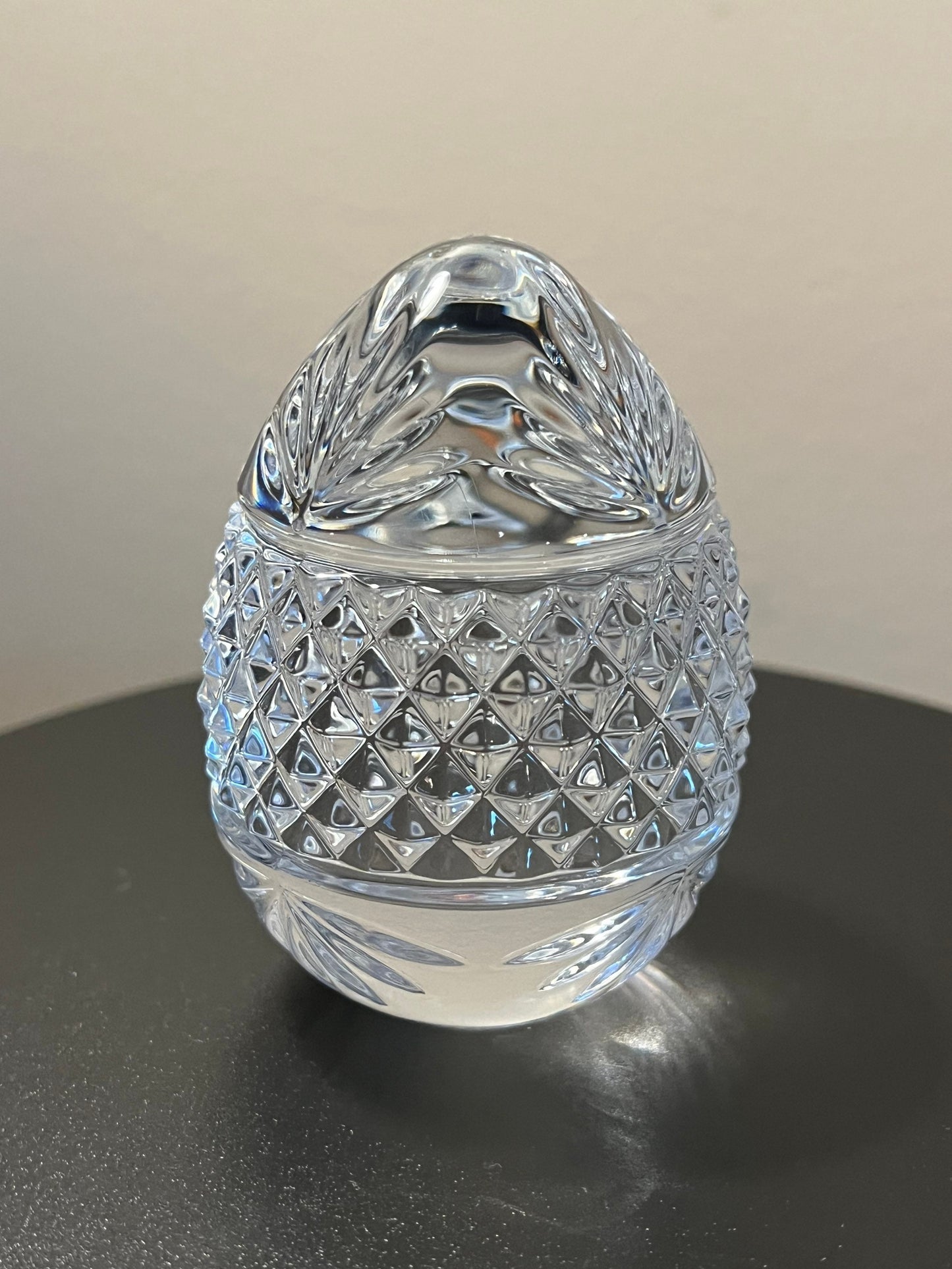 Vintage Egg Paperweight Crystal Cut Glass Art, Made in France, Perfect Gift, French Paperweight, Lover Antiques & Vintage