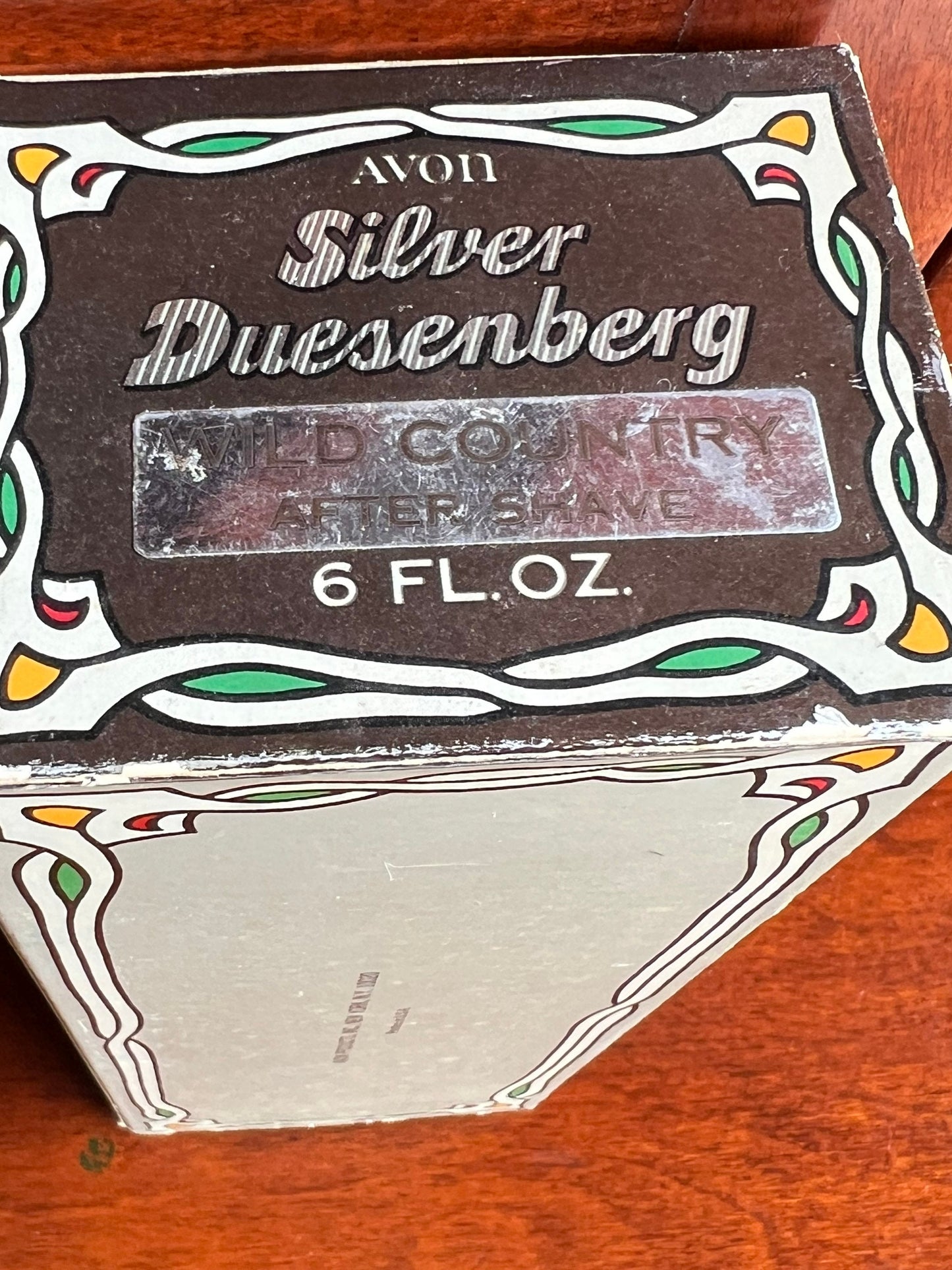 Vintage Avon Silver Duesenberg Car Decanter Wild Country After Shave 6 ounces original box full bottle Perfume Lover Antiques and Vintage