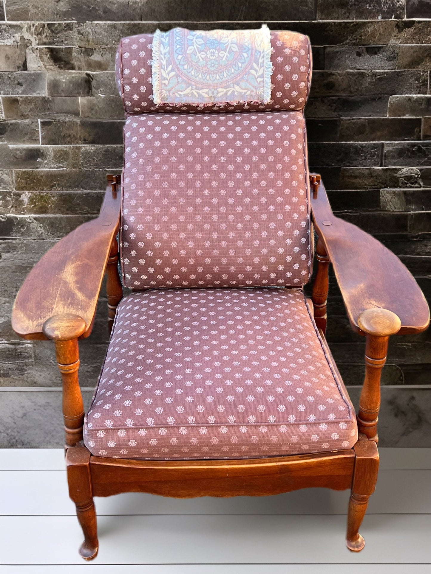 Cushman Colonial Creations Remember Baker Morris Chair No. 0191 Recliner Chair Original