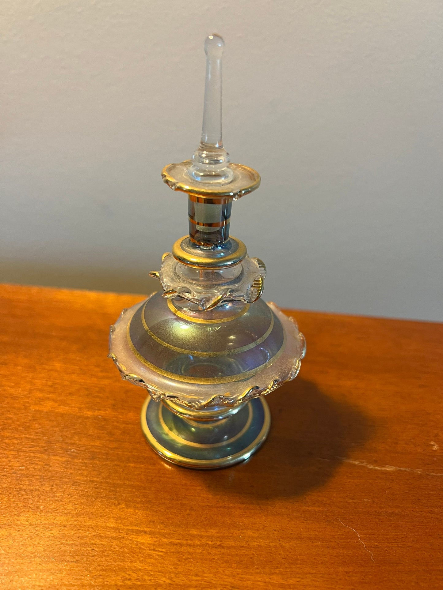 Vintage Perfume Bottle Collection of 6 Decanter, Gold Lined, Glass Art, Pretty Bottles,  Artsy, Lover Antiques and Vintage