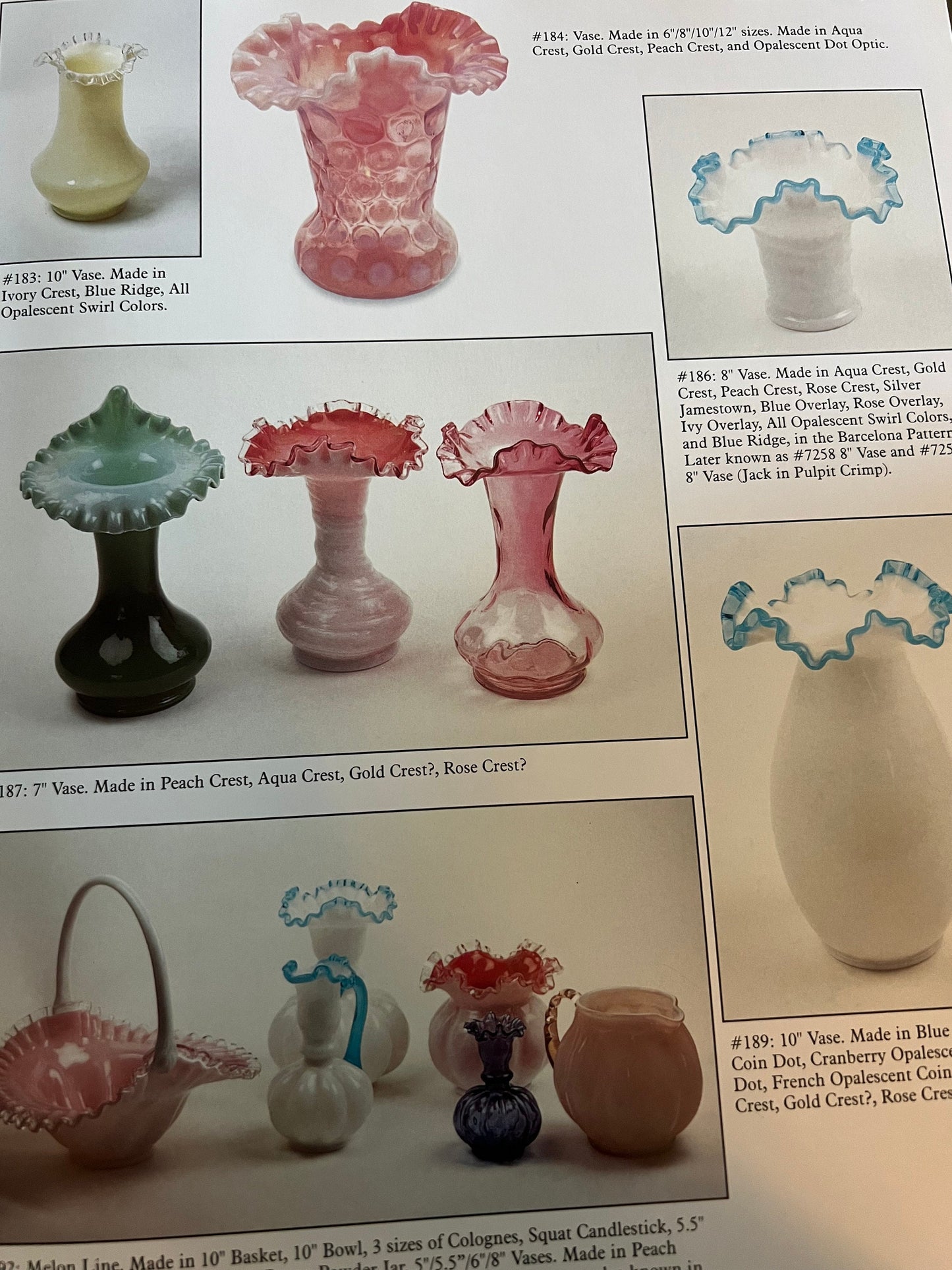Vintage Fenton Rarities Glass 1940-1985 by John Walk A Schaffer Book for Collectors with Price Guide Lover Antiques