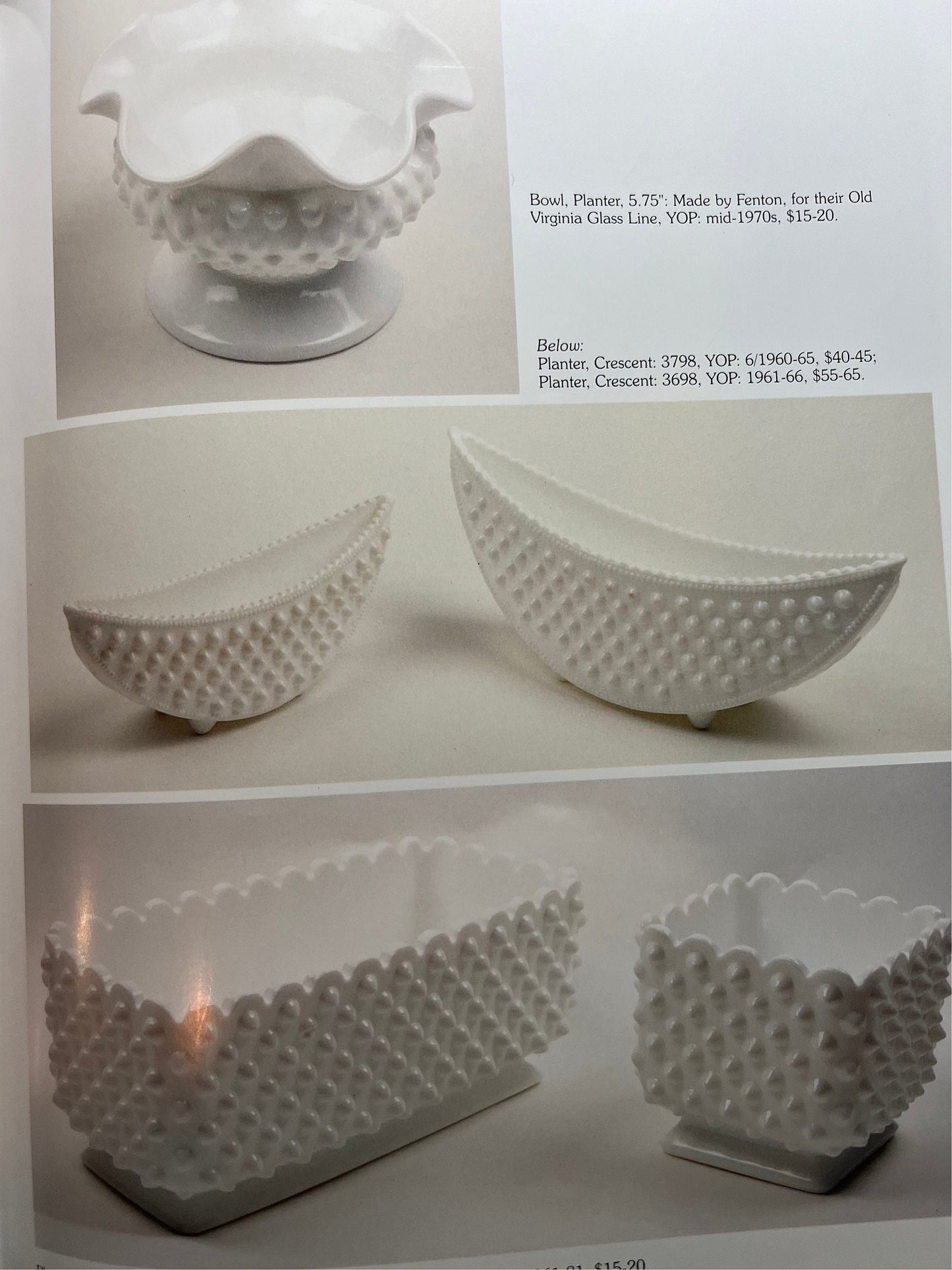 Vintage The Big Book of Fenton Milk Glass 1940-1985 by John Walk A Schaffer Book for Collectors with Price Guide Lover Antiques and Vintage